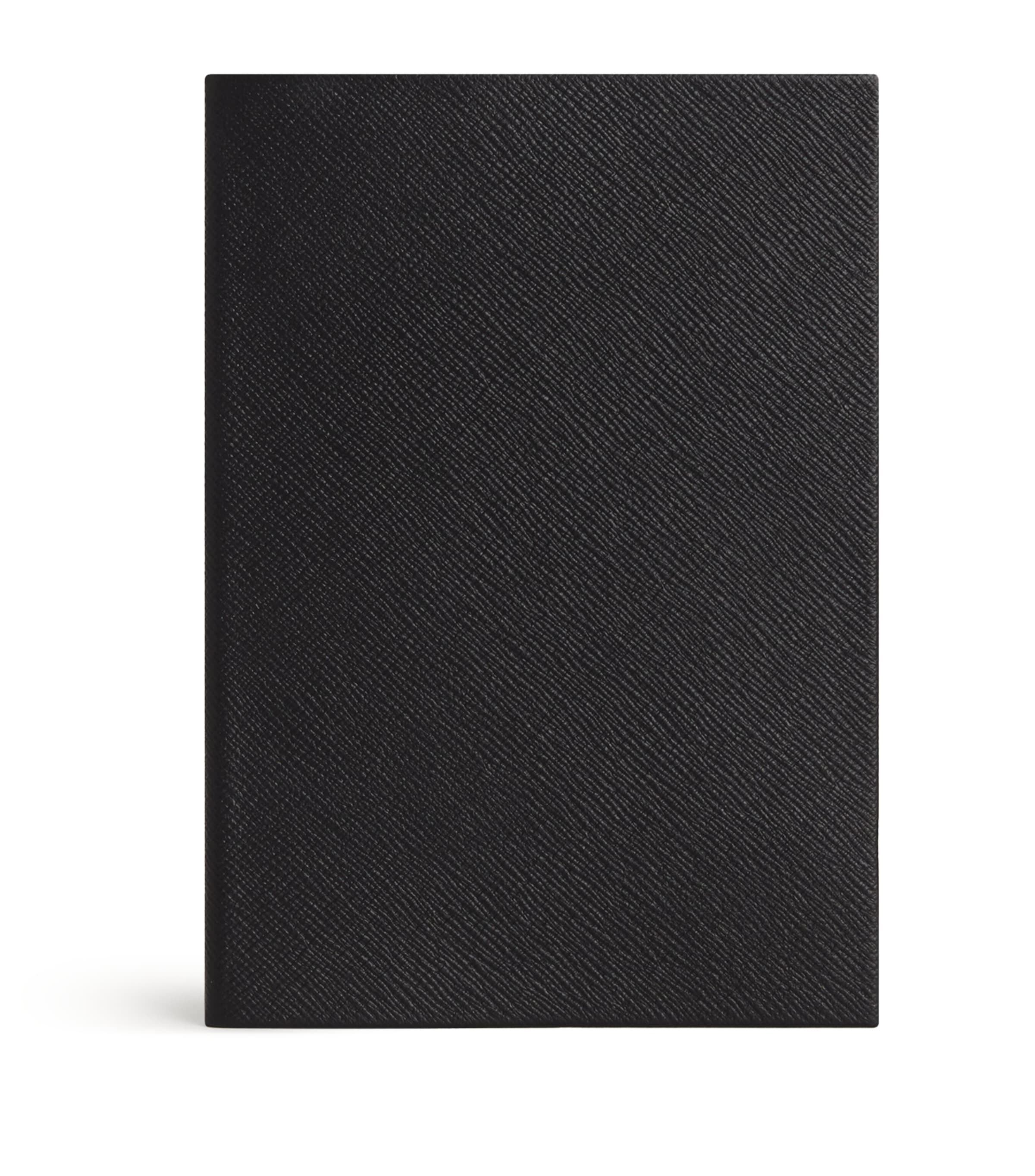 Harrods Leather A5 Notebook Black Image 1