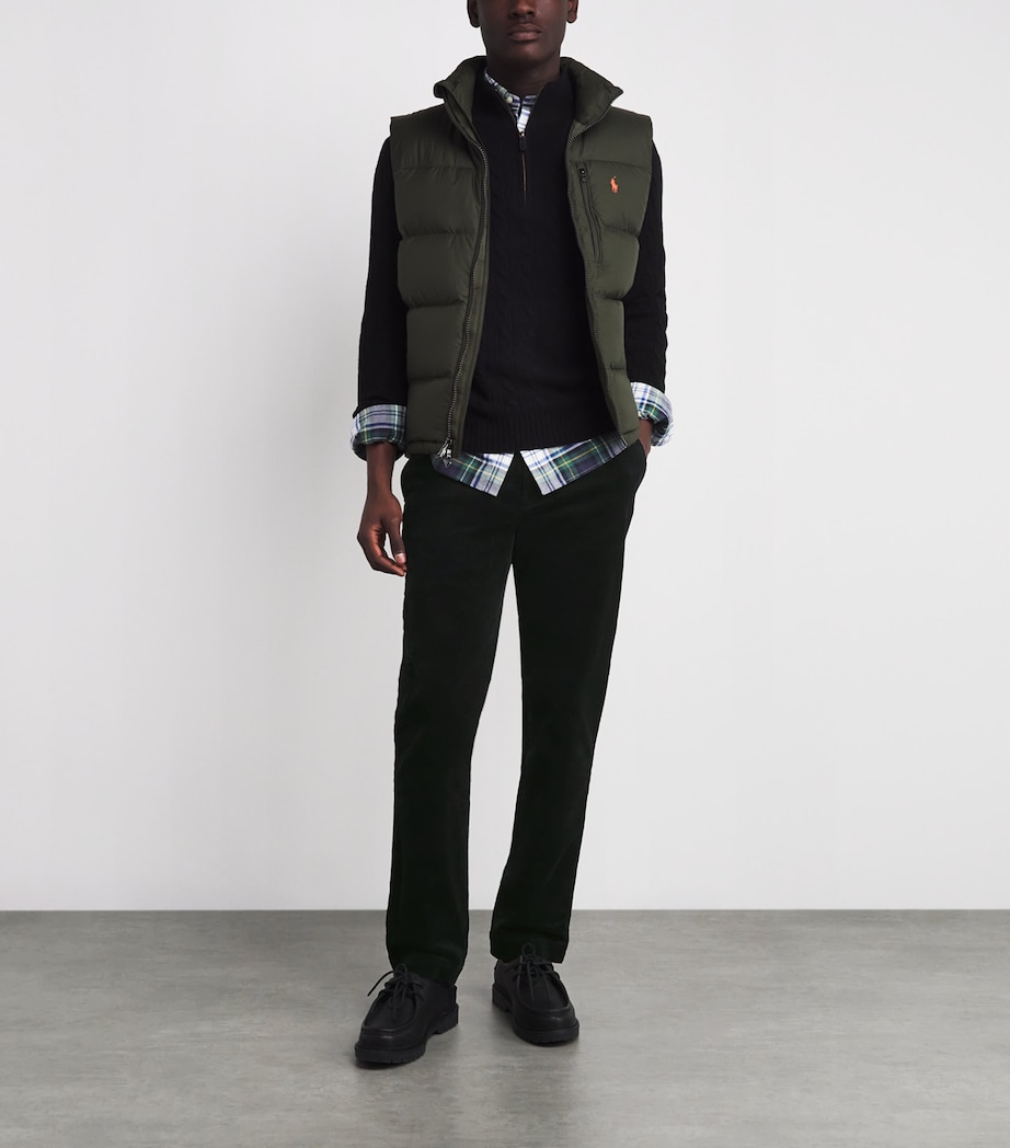 Corduroy Andover Slim Trousers BLACK Image 2