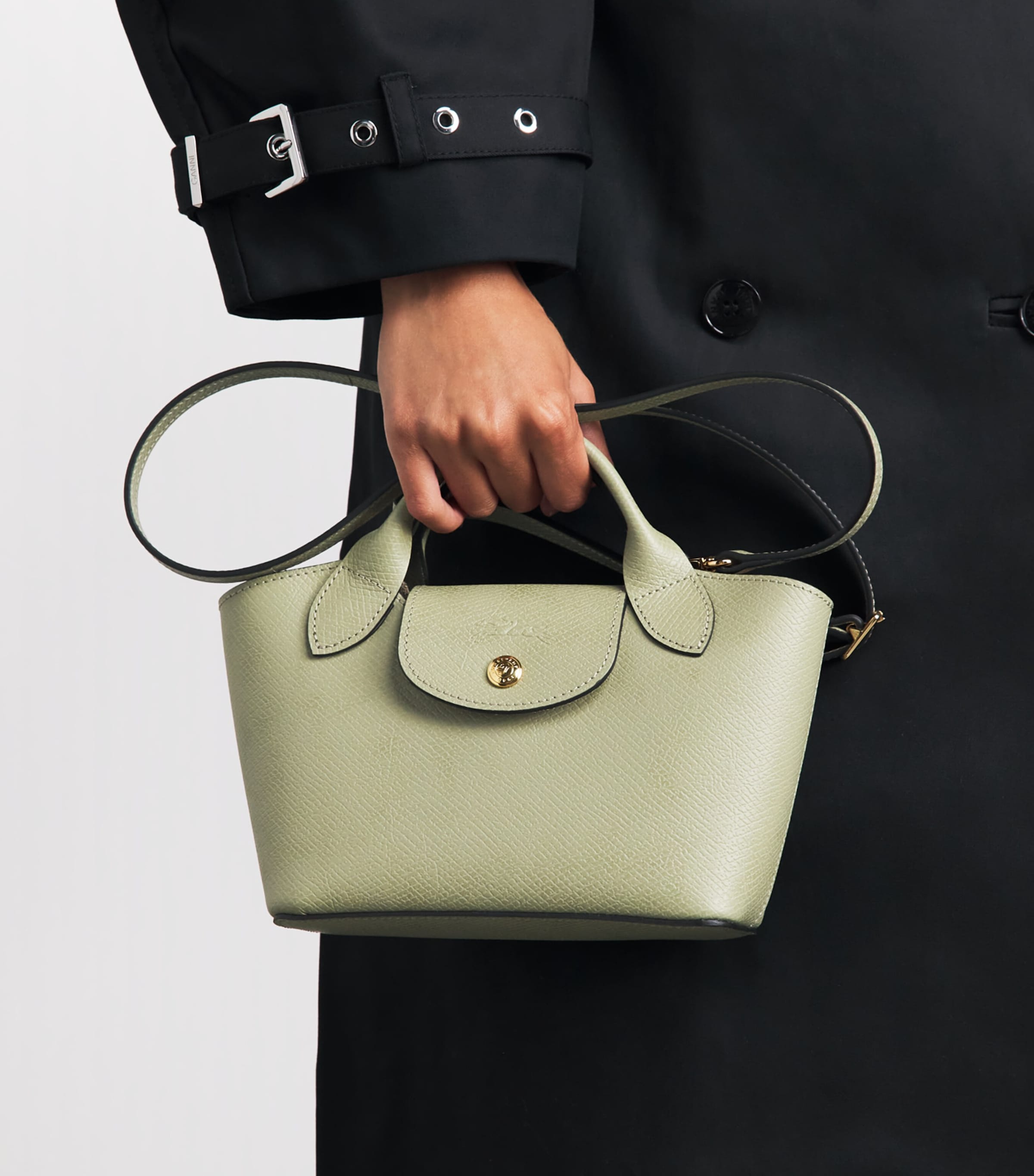 Longchamp Extra-Small Leather Épure Tote Bag Amande Image 4