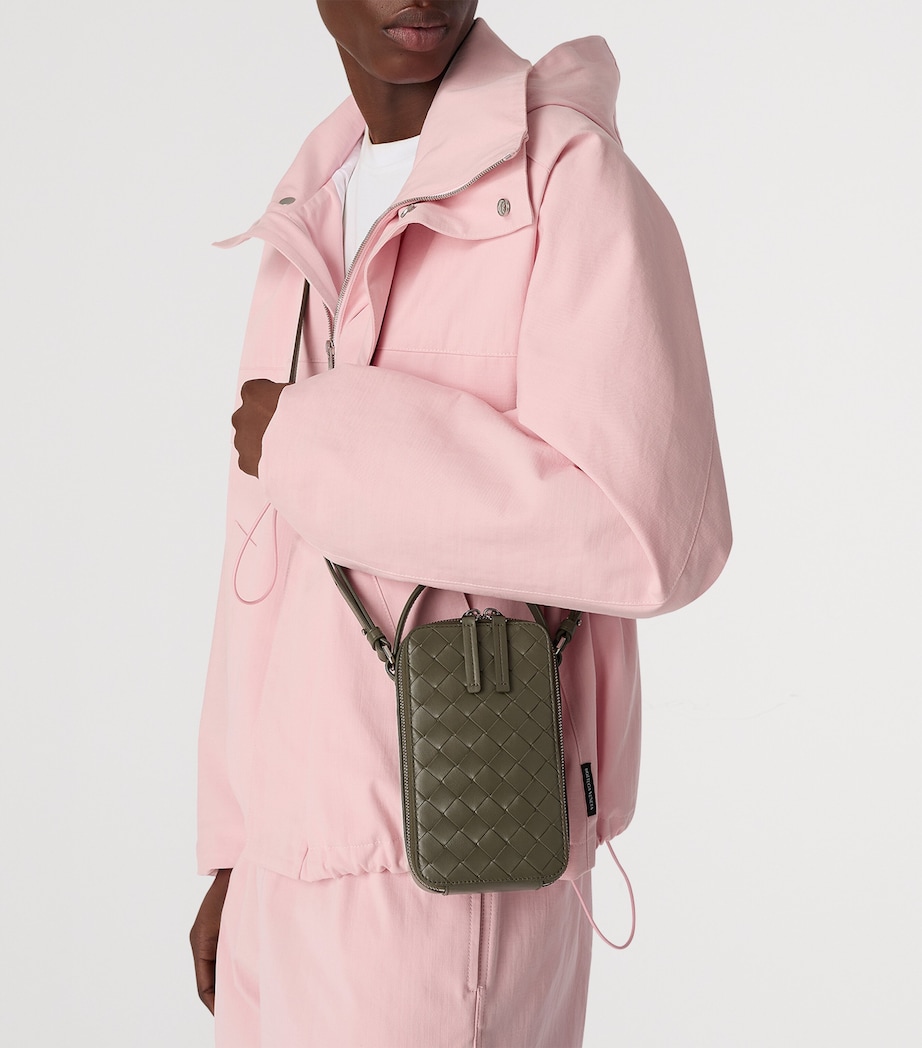 Intrecciato Leather Getaway Phone Pouch 3227 Image 2