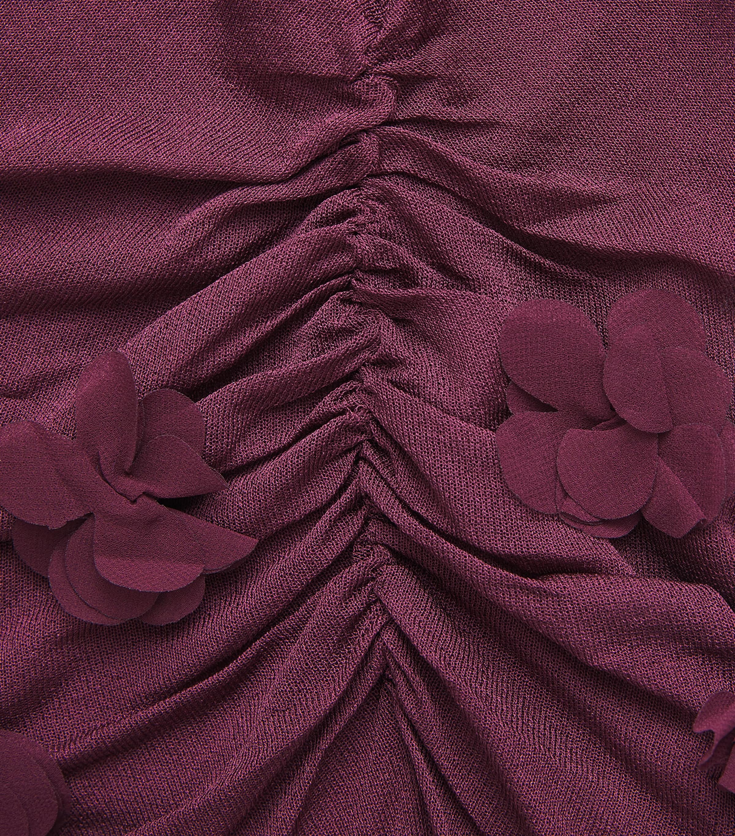 Simkhai Womens Floral Appliqué Tessa Top Fig Image 6