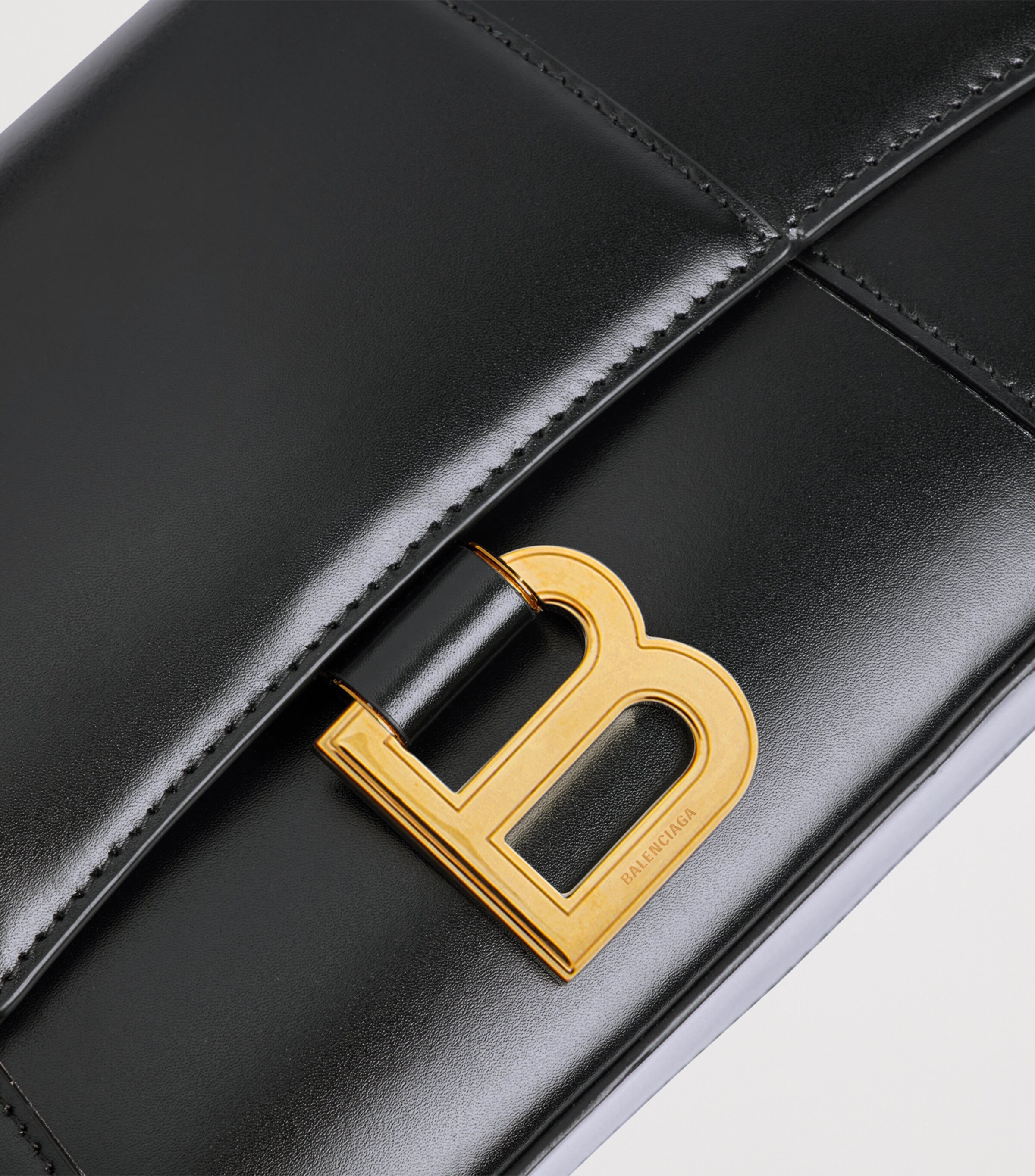 Balenciaga Leather Hourglass Sling Top-Handle Bag Image 8