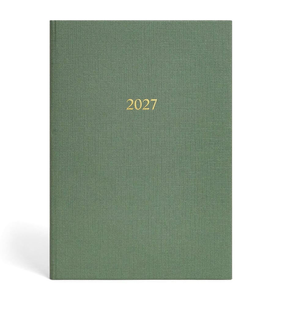 Harrods A5 2027 Diary Green Image 1