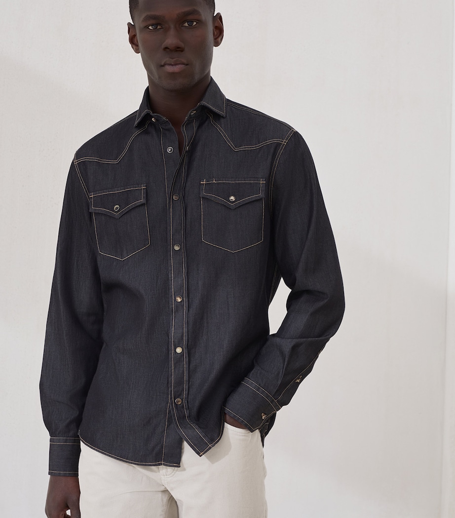 Denim Western Shirt CYL88 Image 2