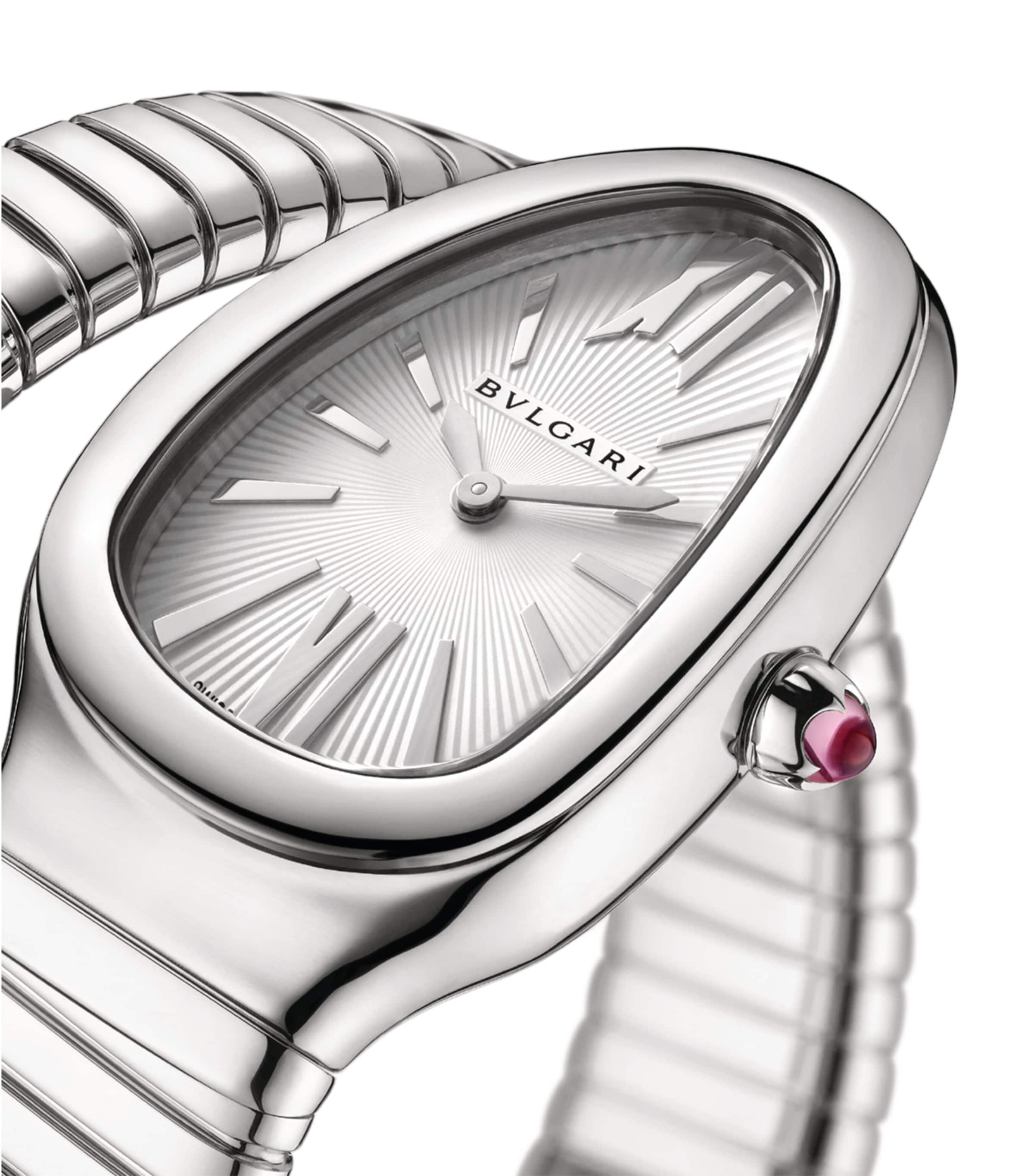 Stainless Steel Serpenti Tubogas Watch 35mm WHITE Image 2