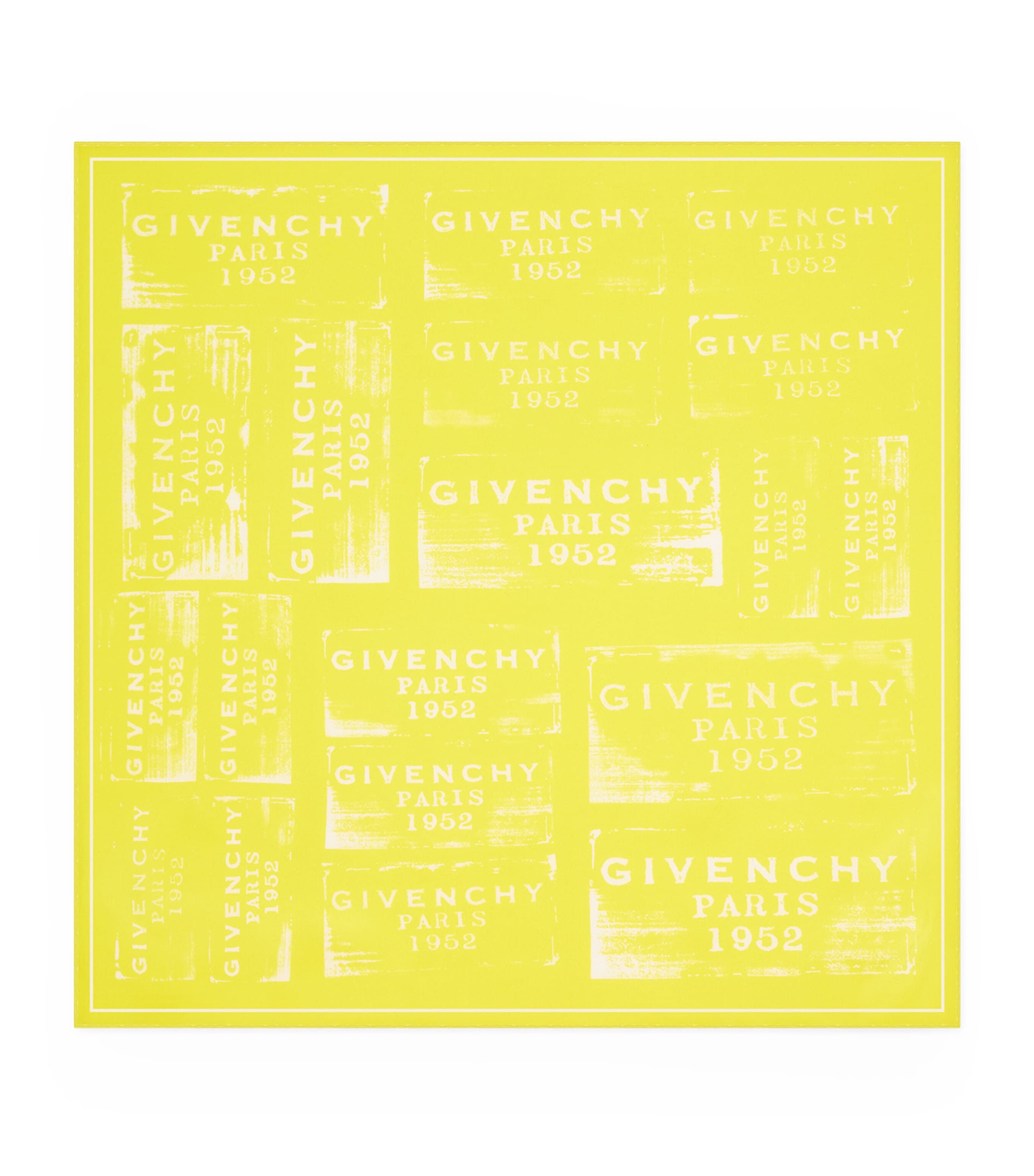 Silk Square Shawl ACID YELLOW Image 1