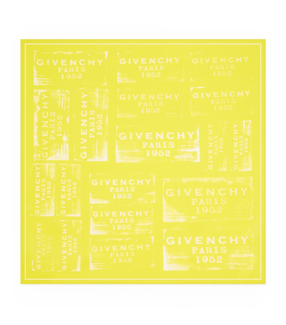 Silk Square Shawl ACID YELLOW Image 1