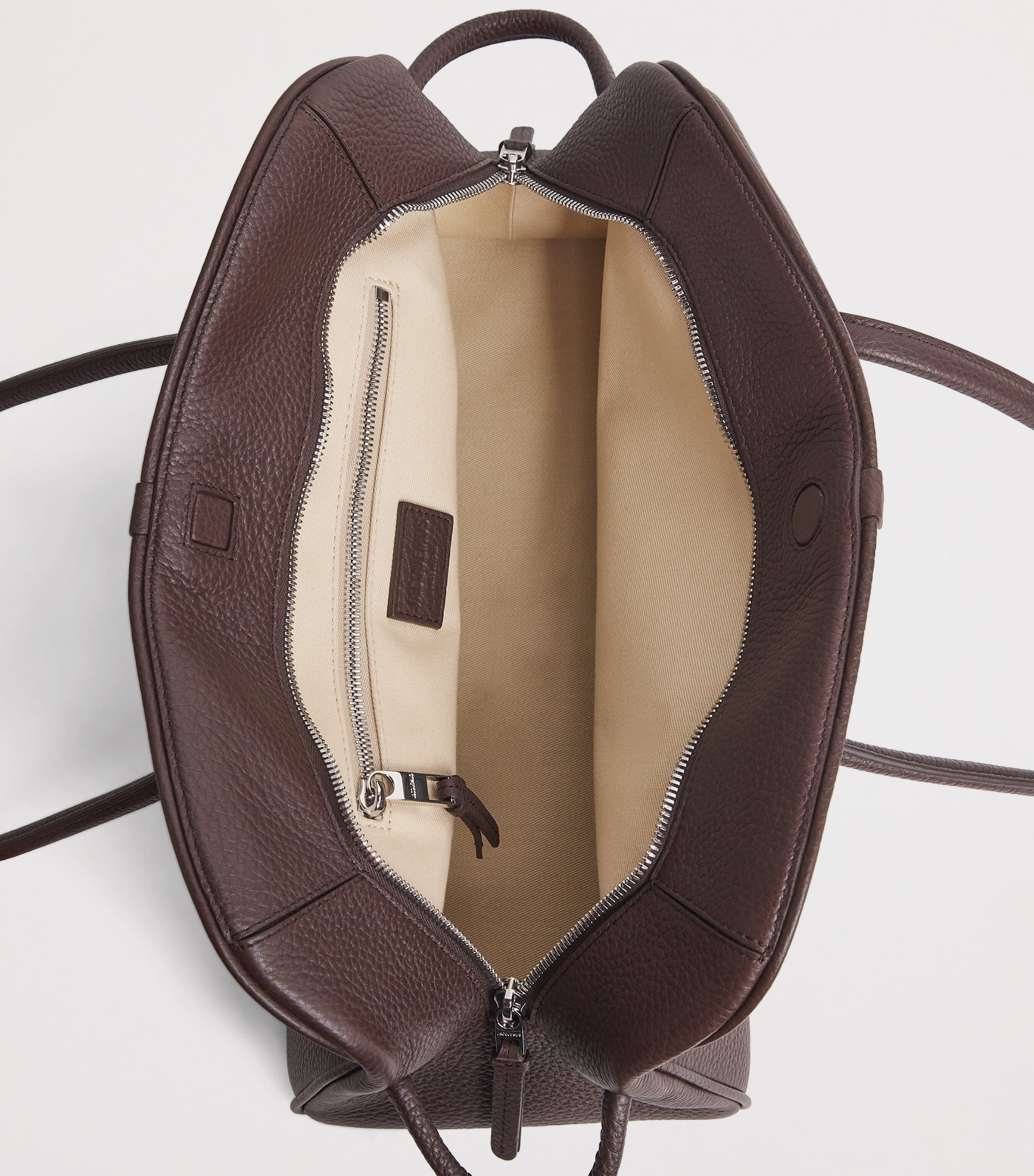 Leather Turismo Top-Handle Bag 880 DARK BROWN Image 4