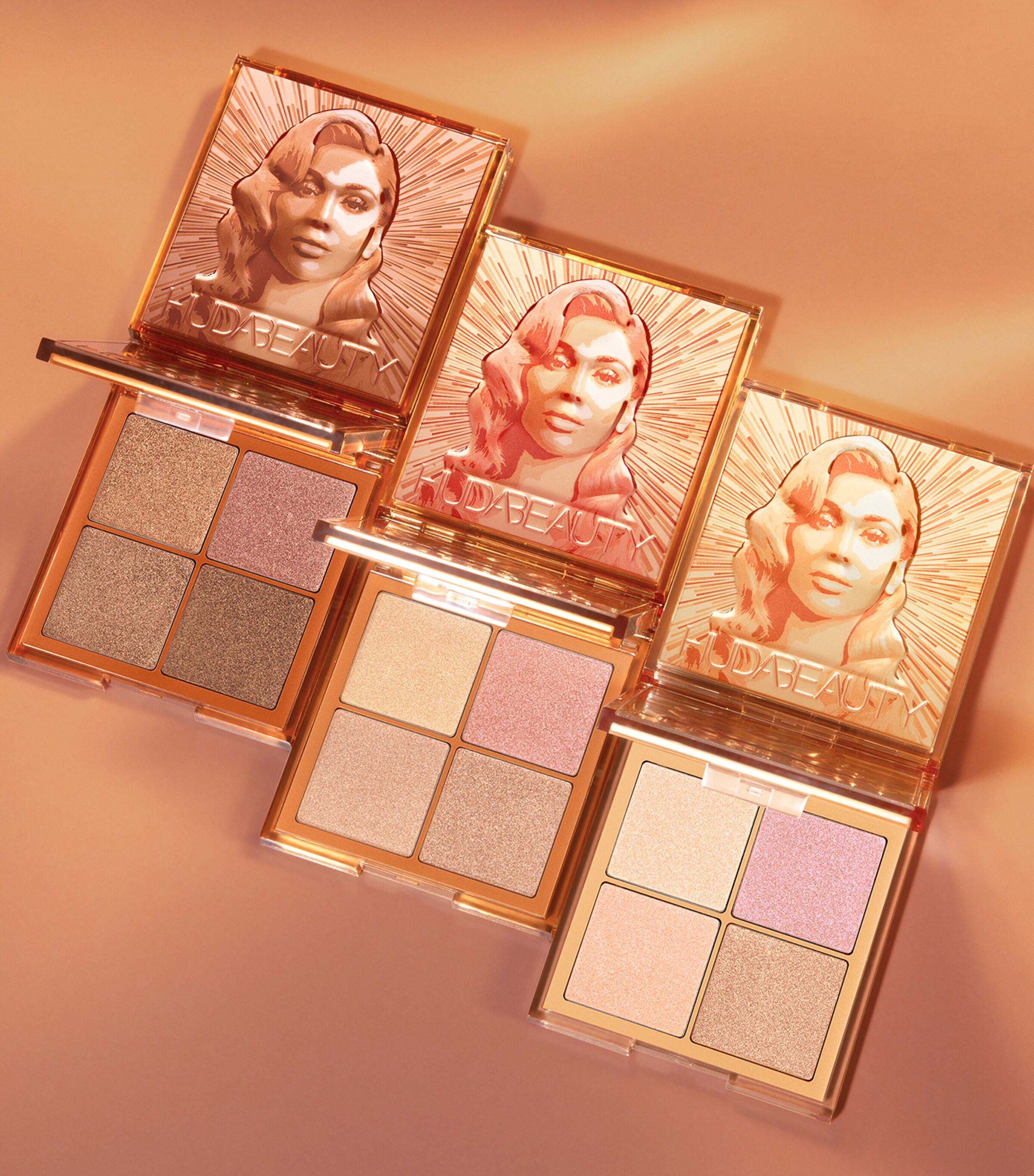 Huda Beauty Glow Obsessions Highlighter Palette Light Image 4