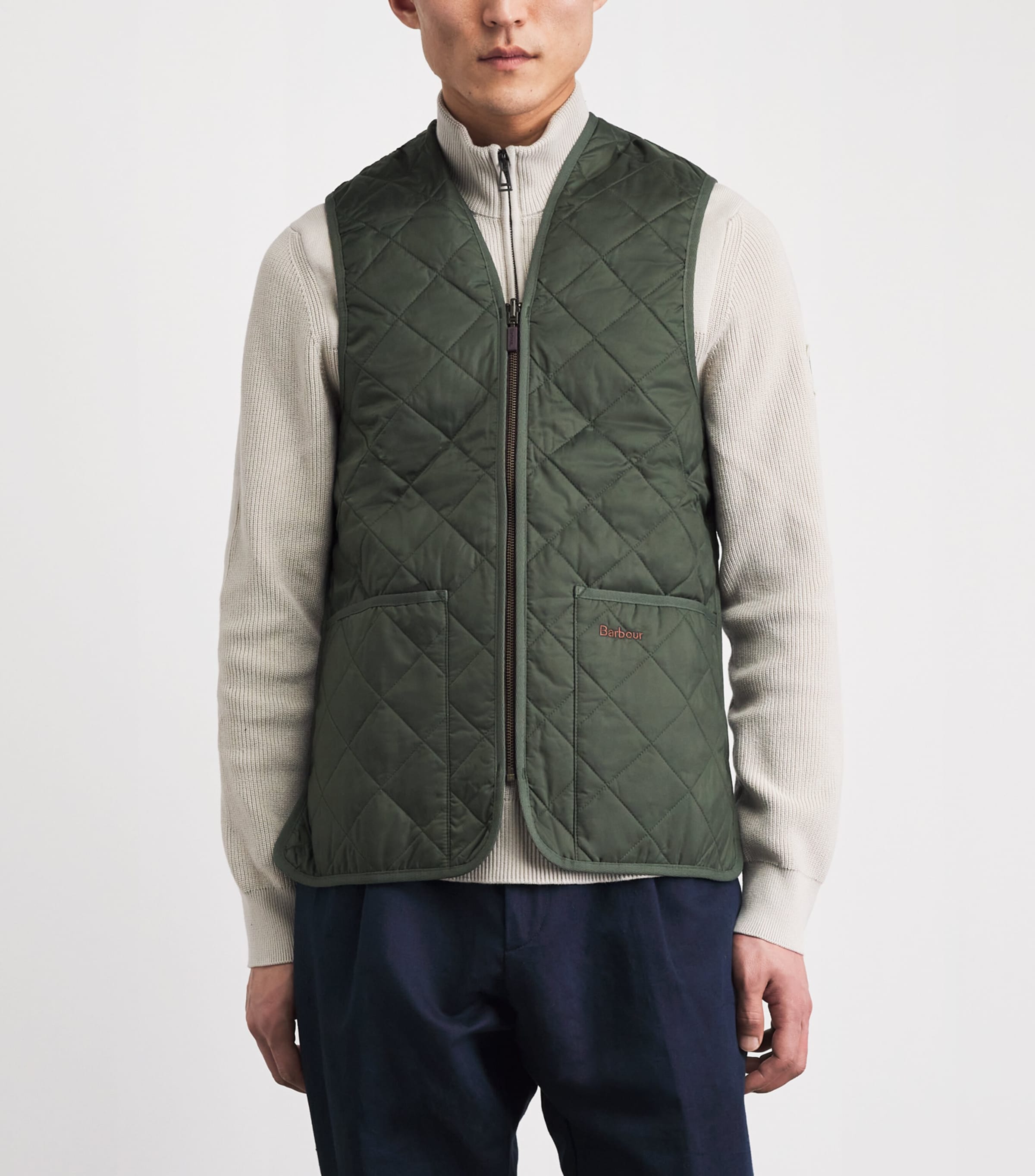 Barbour Mens Quilted Gilet Olive Image 11