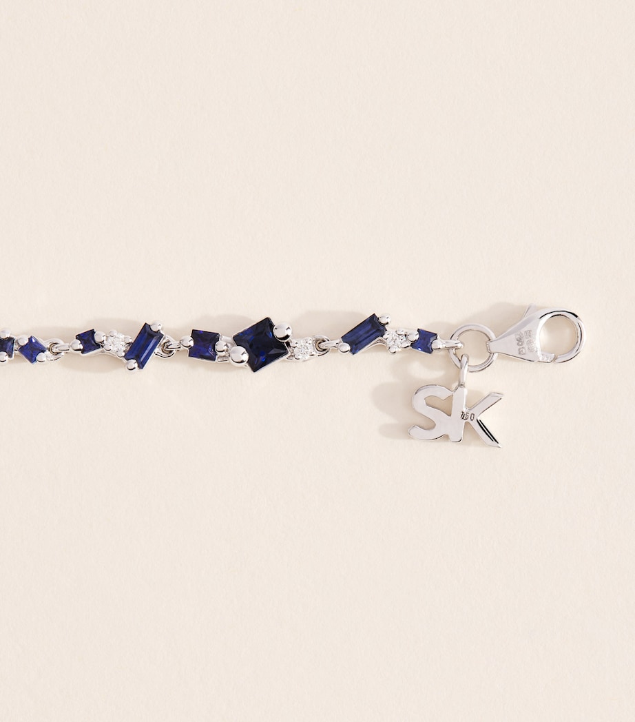 Suzanne Kalan White Gold, Diamond and Blue Sapphire La Fantaisie Bracelet Wg/db Image 3