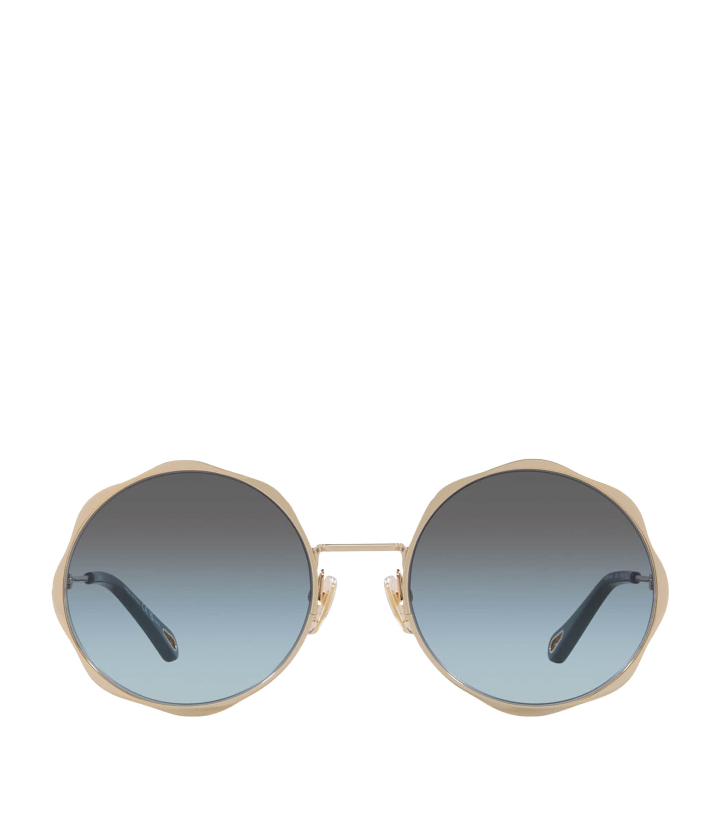 Chloé Womens Ch0184s Round-frame Metal Sunglasses Gold In Gold