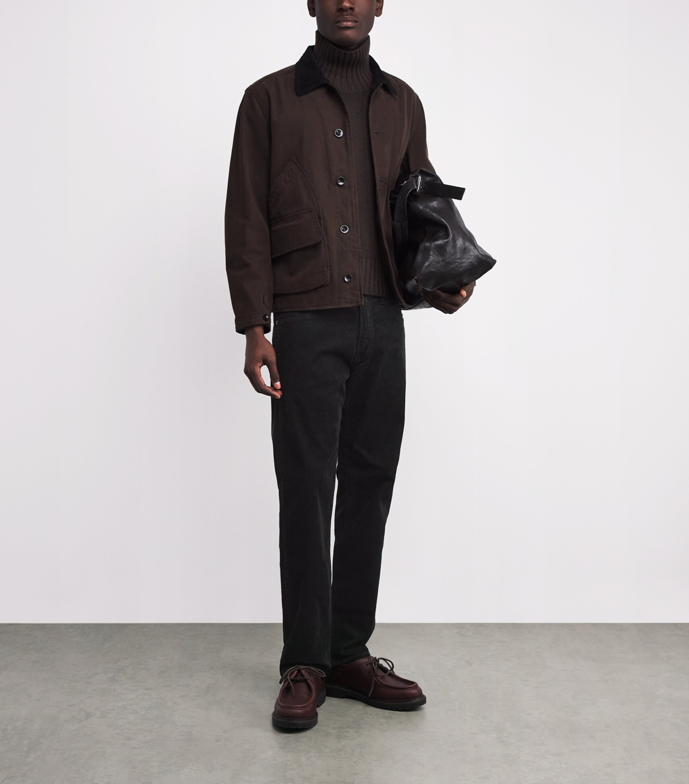 Corduroy Gage Straight Jeans BLK Image 2