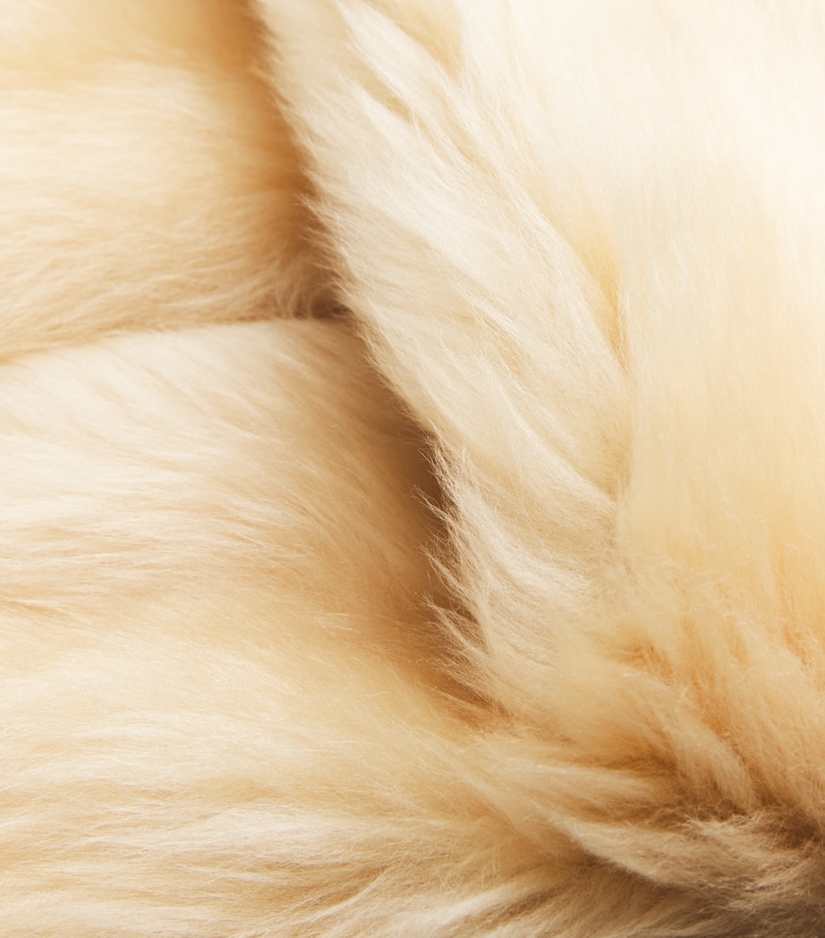 CHAROUX Womens Shearling Calin Coat Warm Cream Image 6