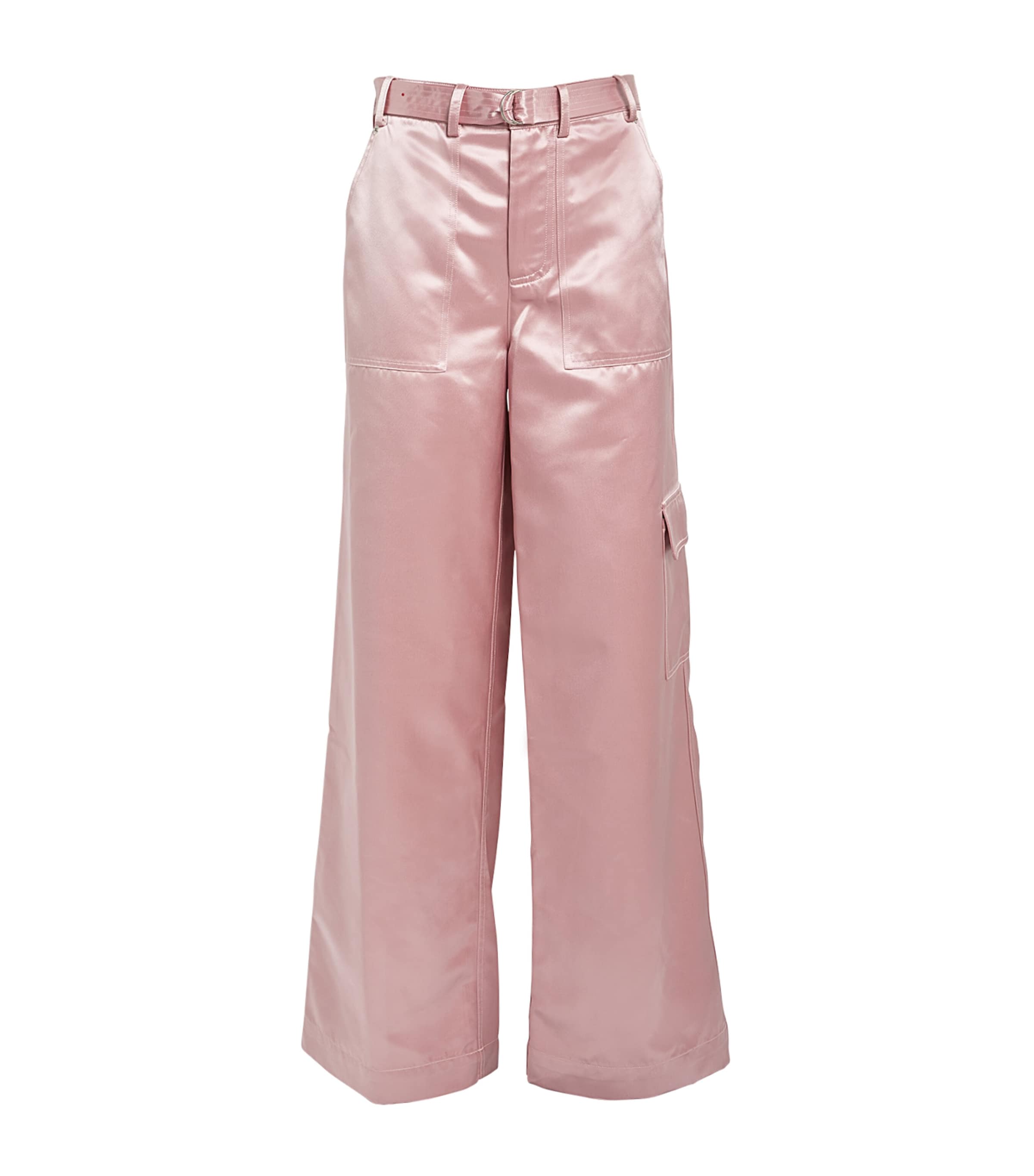 Staud Pink Shay Trousers In Pink