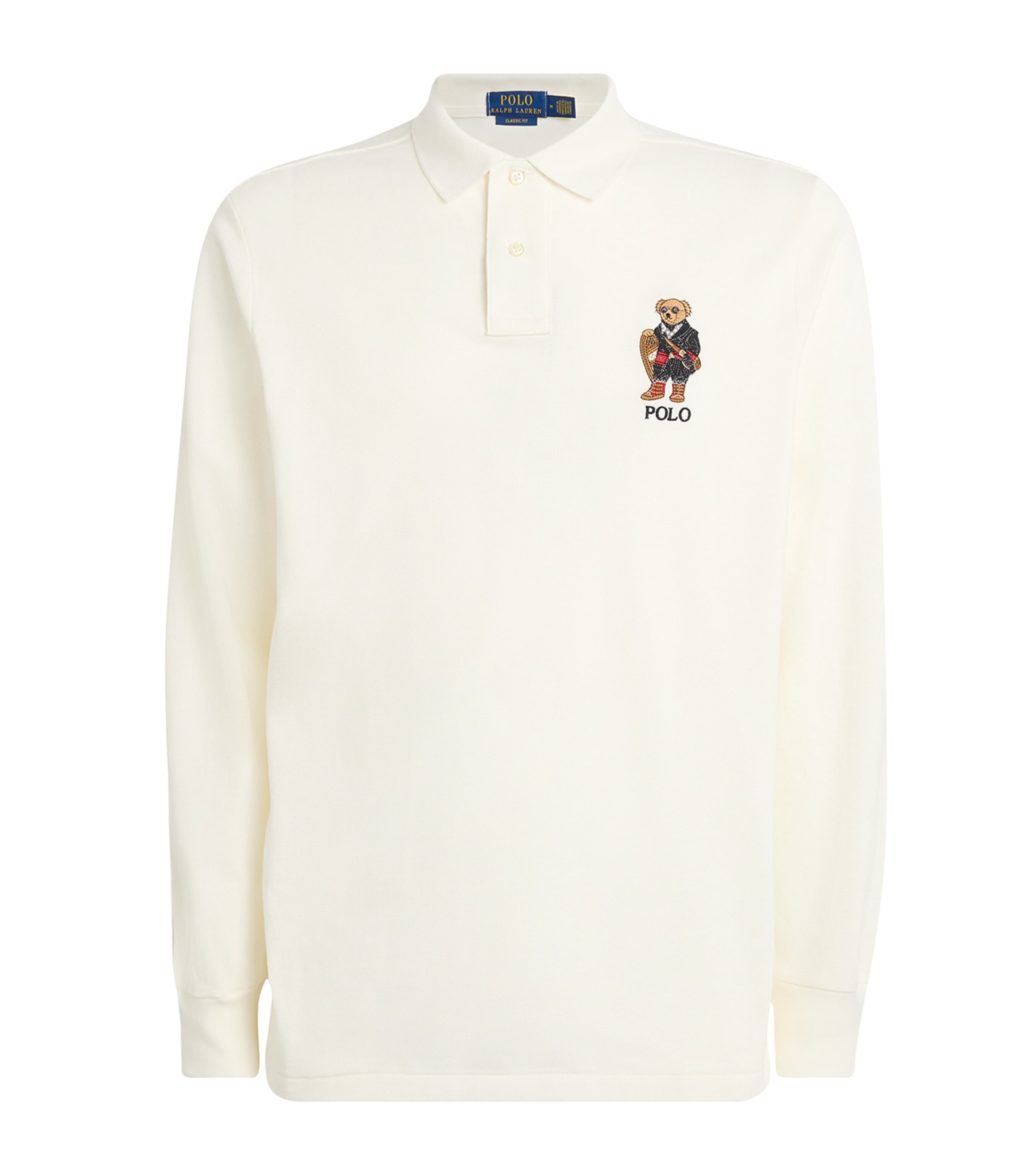 Cotton Polo Bear Polo Shirt NATURAL Image 1