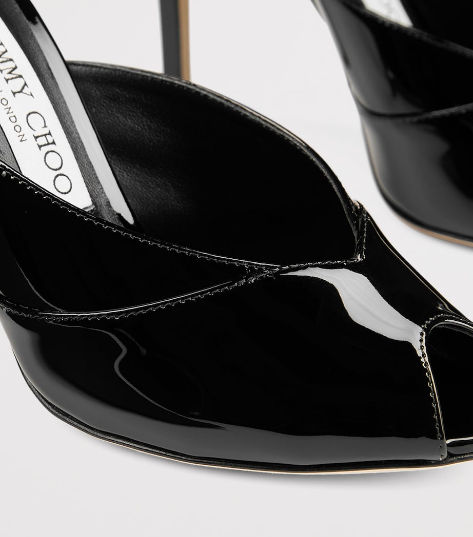 Brigitte 100 Patent Leather Mules BLACK Image 5