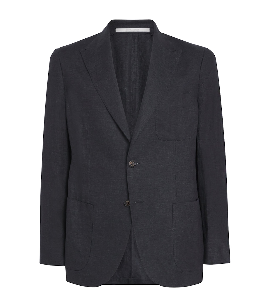 x Harrods Linen Blazer NERO Image 1