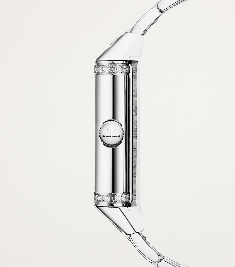 Jaeger-LeCoultre Stainless Steel and Diamond Reverso One Duetto Watch 20mm Stainless Steel Image 3