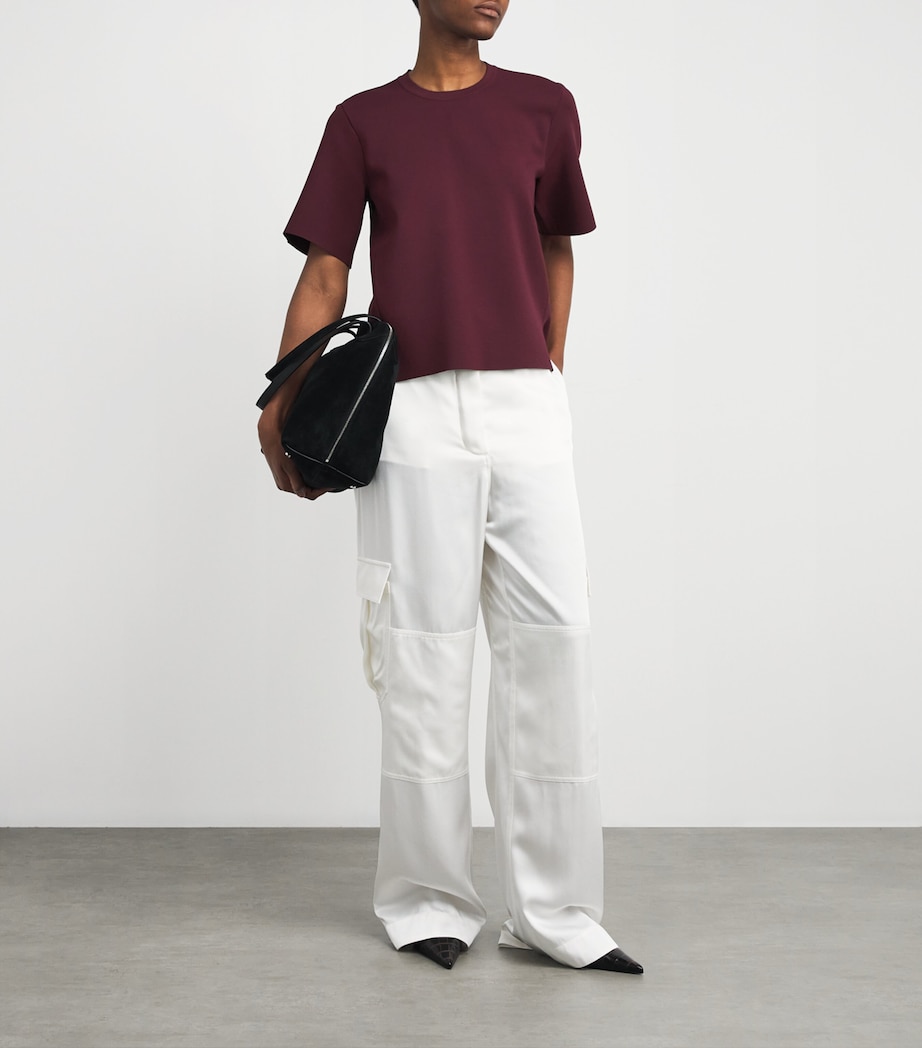 Knit Short-Sleeve Top 6017 BORDEAUX Image 2