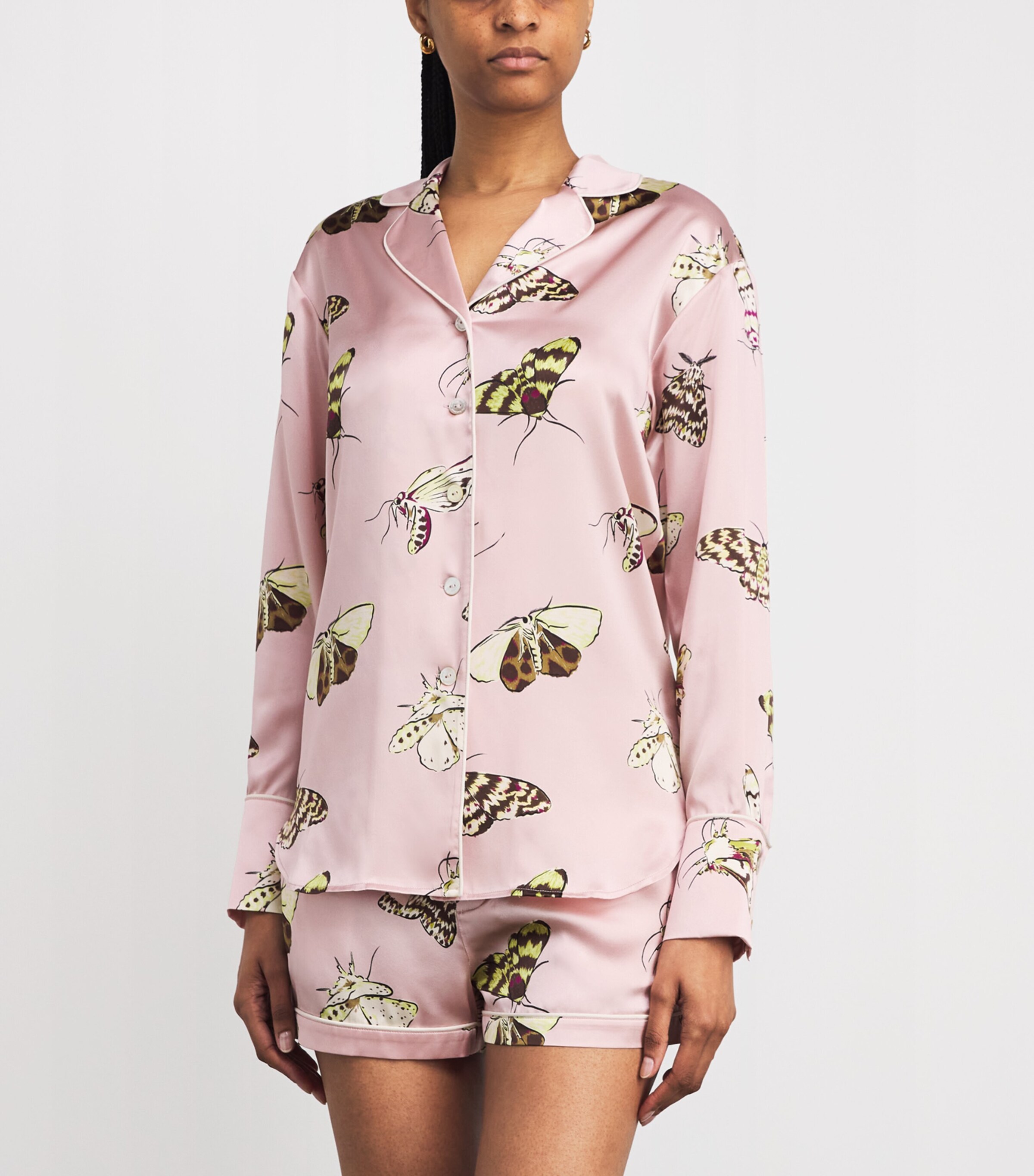 Olivia von Halle Womens Silk Moth Alba Elda Pyjama Set Elda Image 2