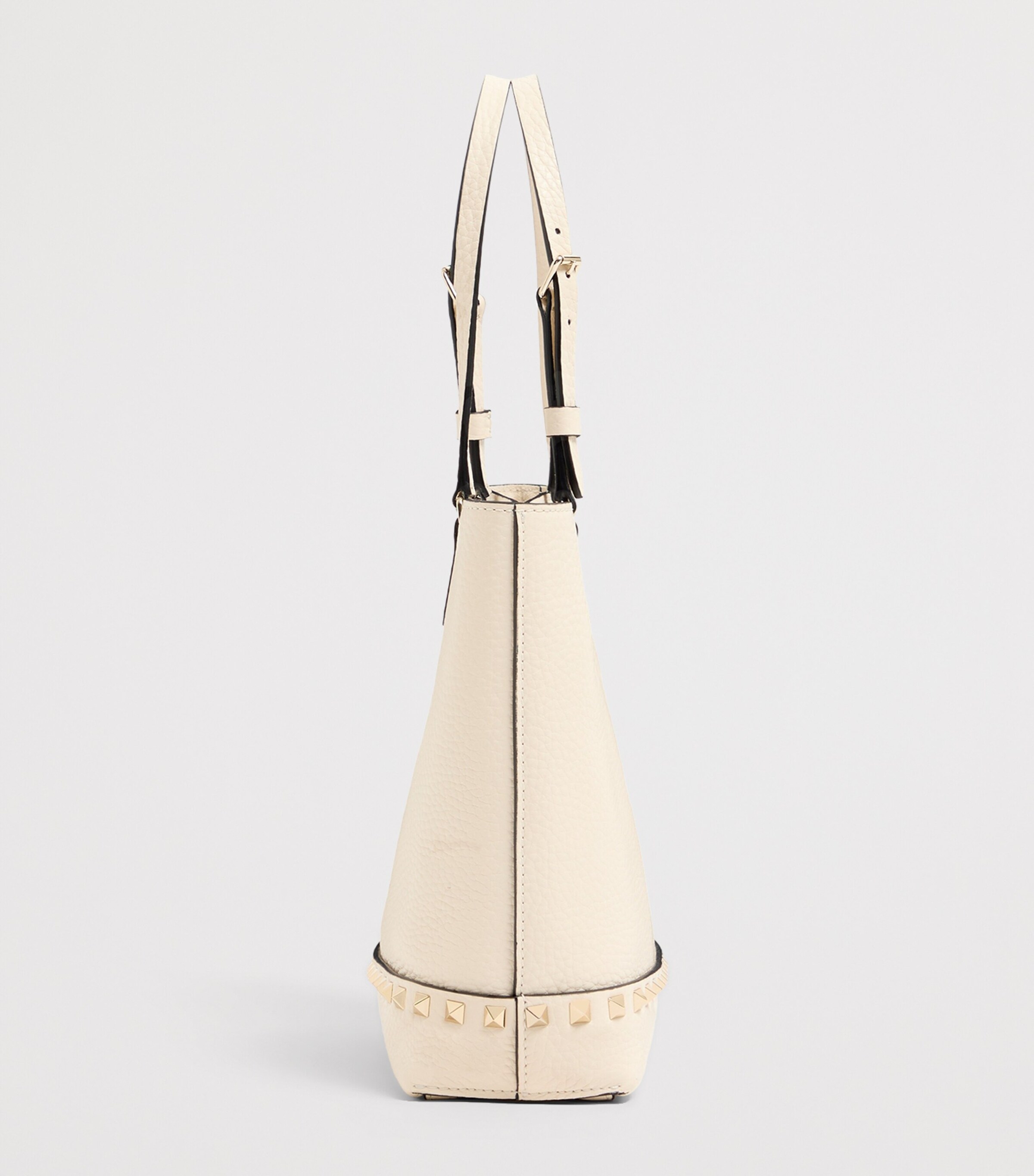 Valentino Garavani Leather Rockstud Tote Bag Image 4