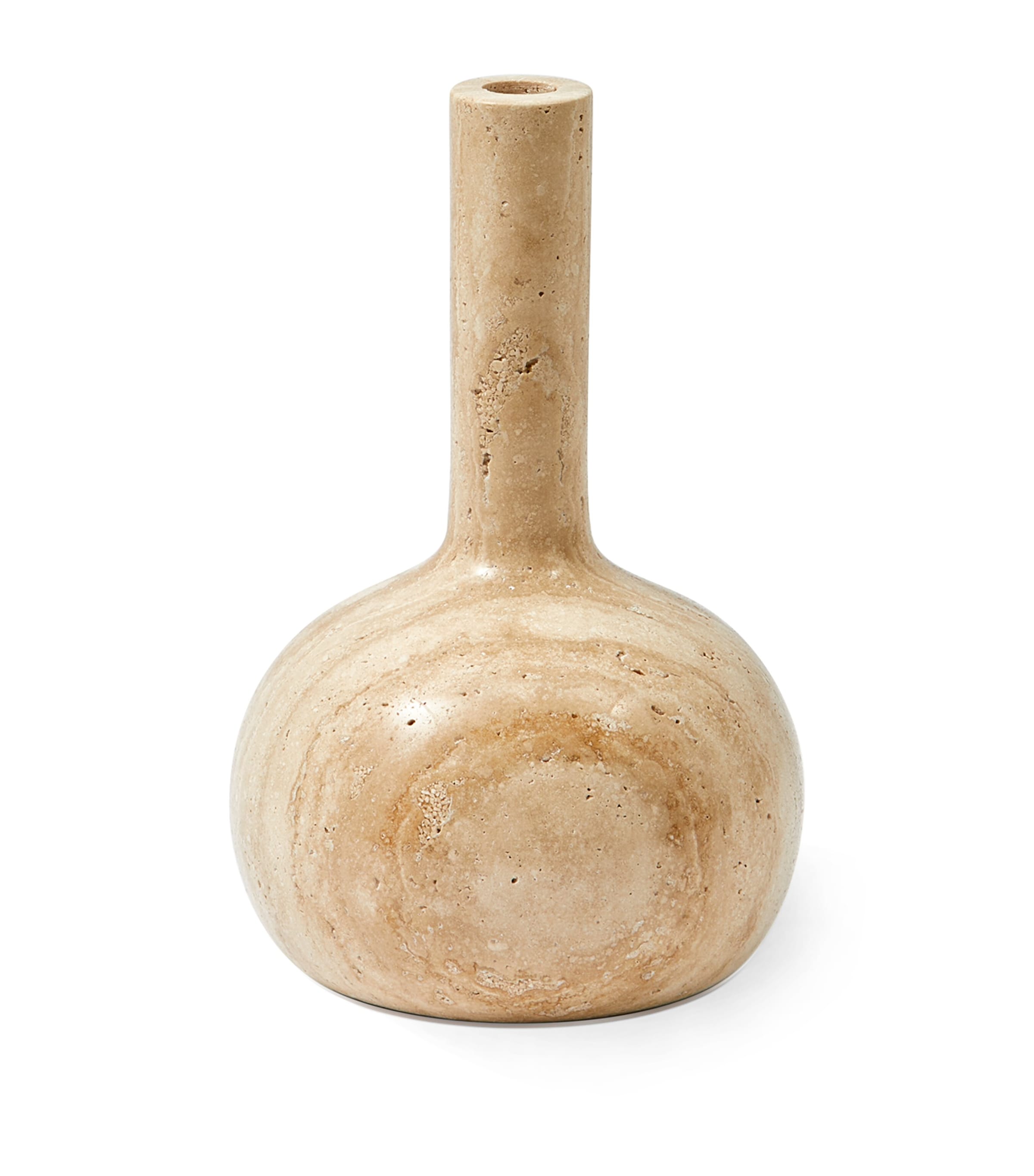 Polspotten Marble Heritage Bell Candle Holder In Brown
