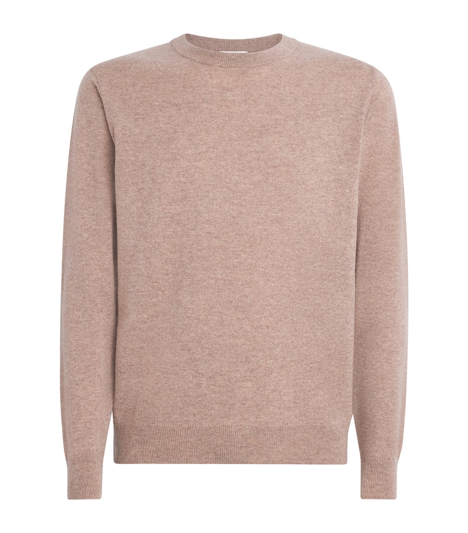 Cashmere Crew-Neck Sweater WHAO OATMEAL MELANGE Image 1