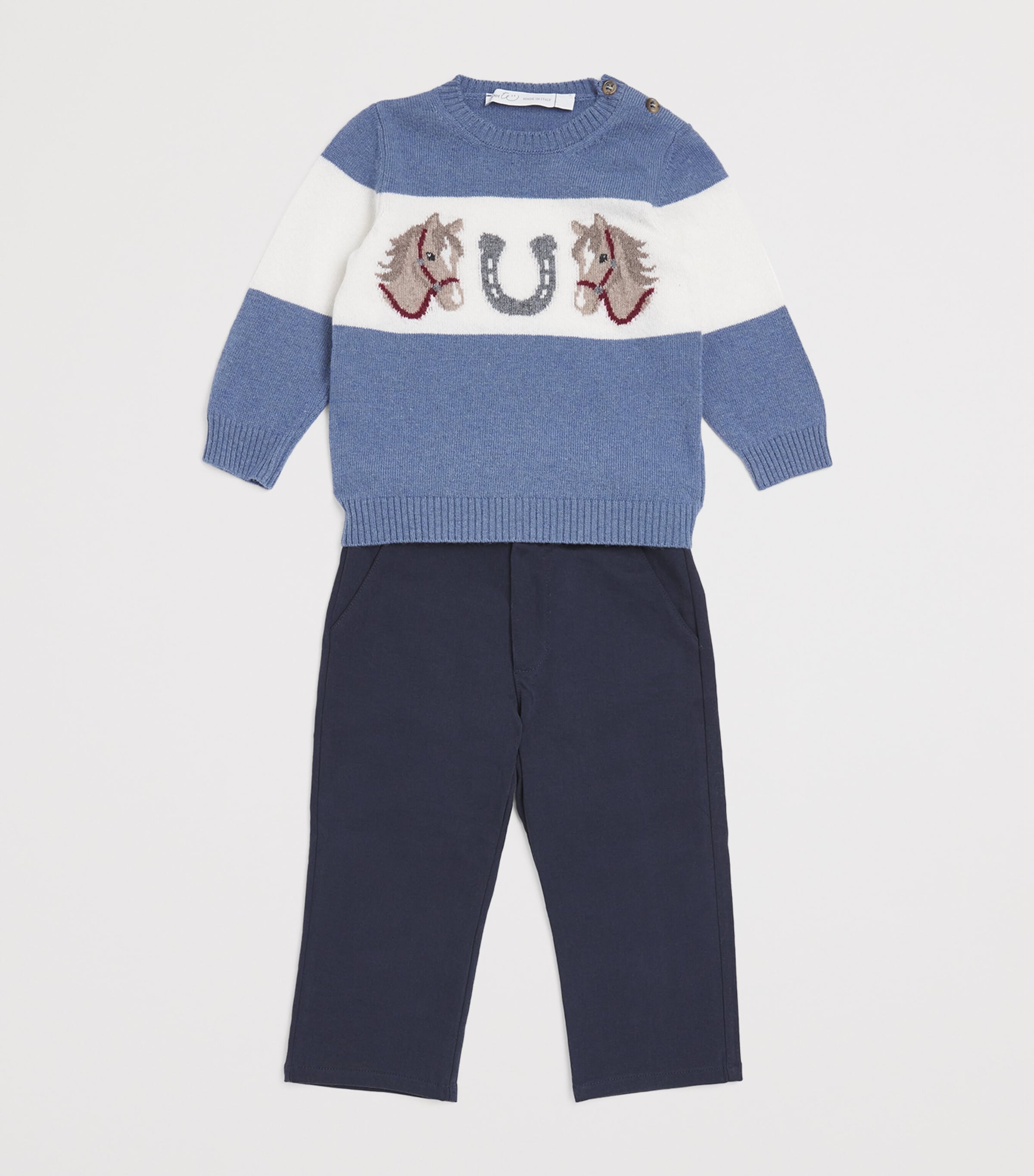 Horse Sweater (3-24 Months) A6 DENIM Image 3