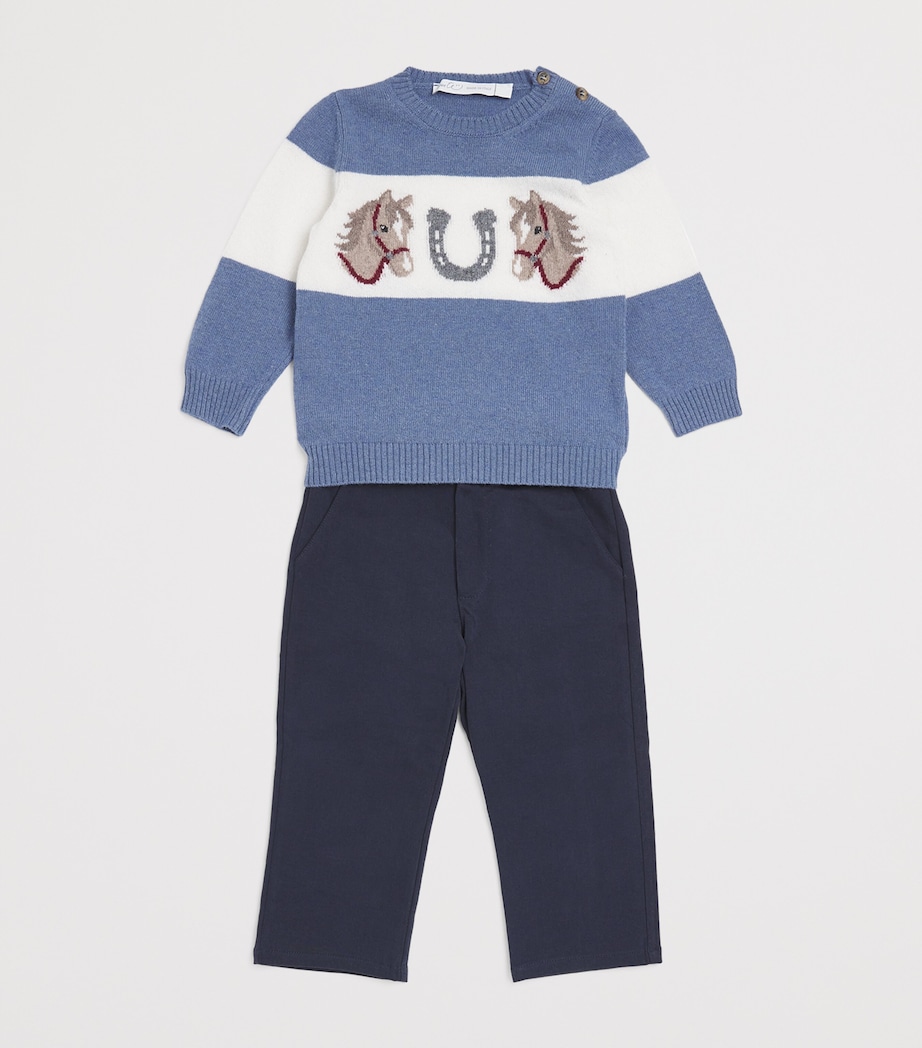 Horse Sweater (3-24 Months) A6 DENIM Image 3