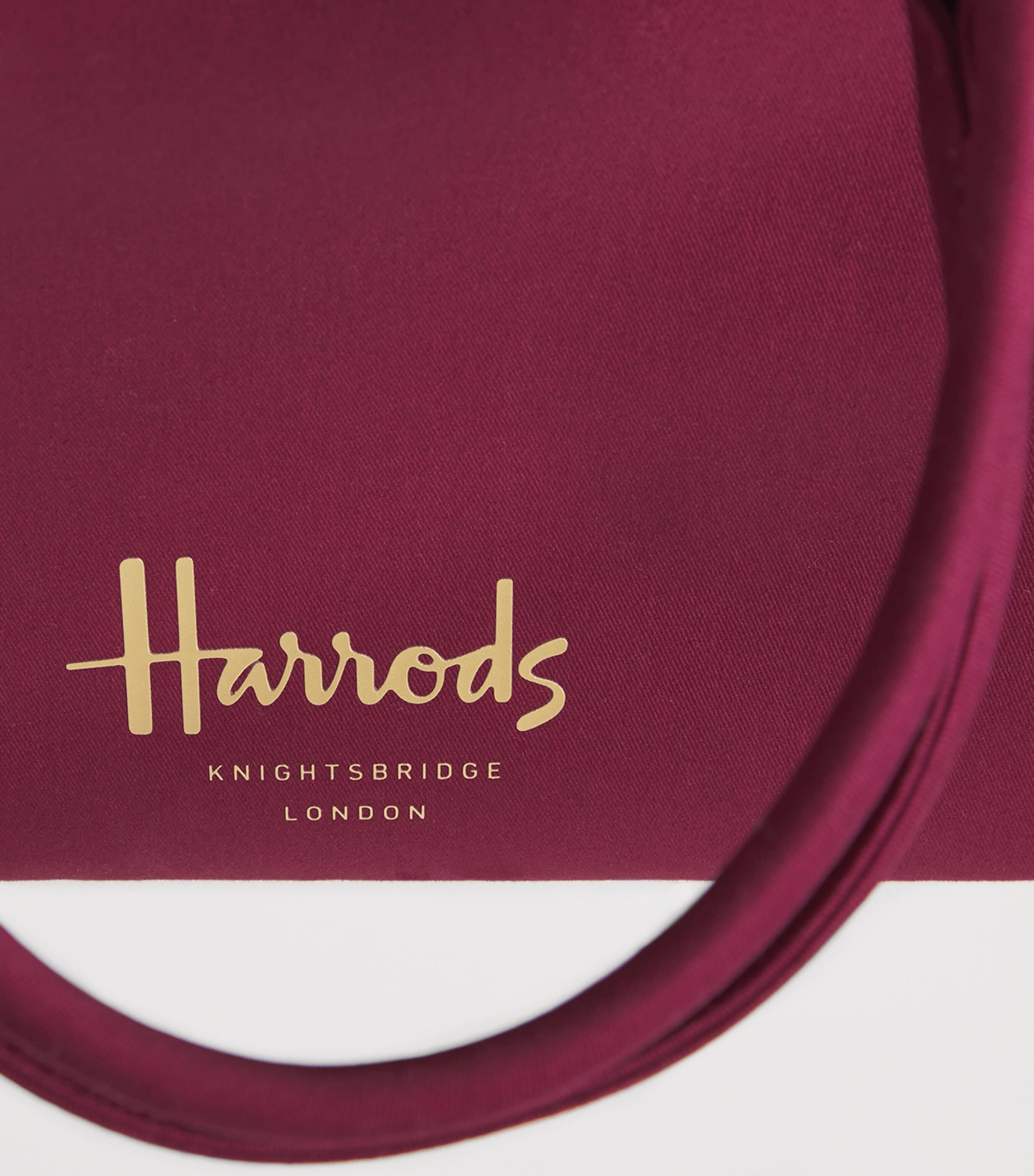 Harrods Classic Tote Bag Burgundy Image 6