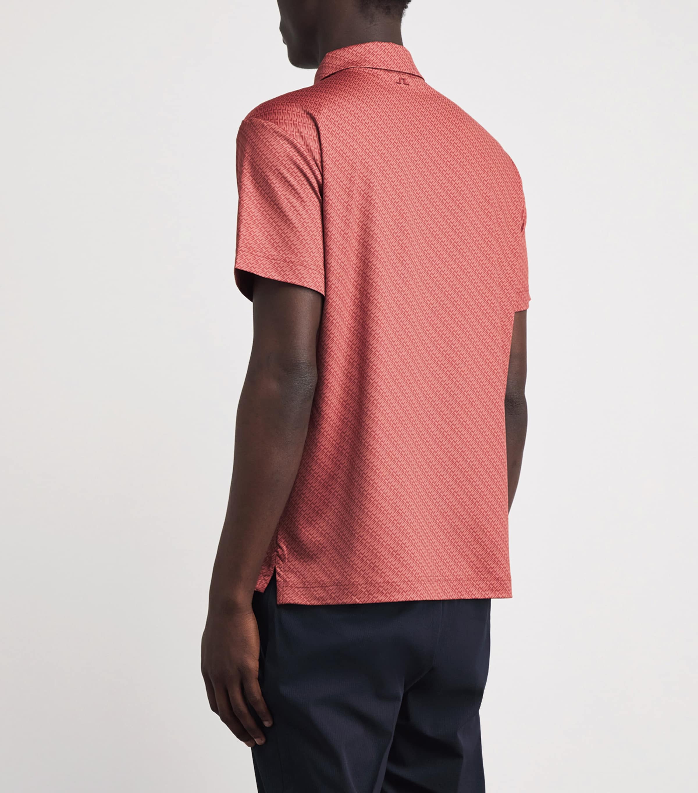 J Lindeberg Mens Tod Print Polo Shirt Flight Bridge Image 5