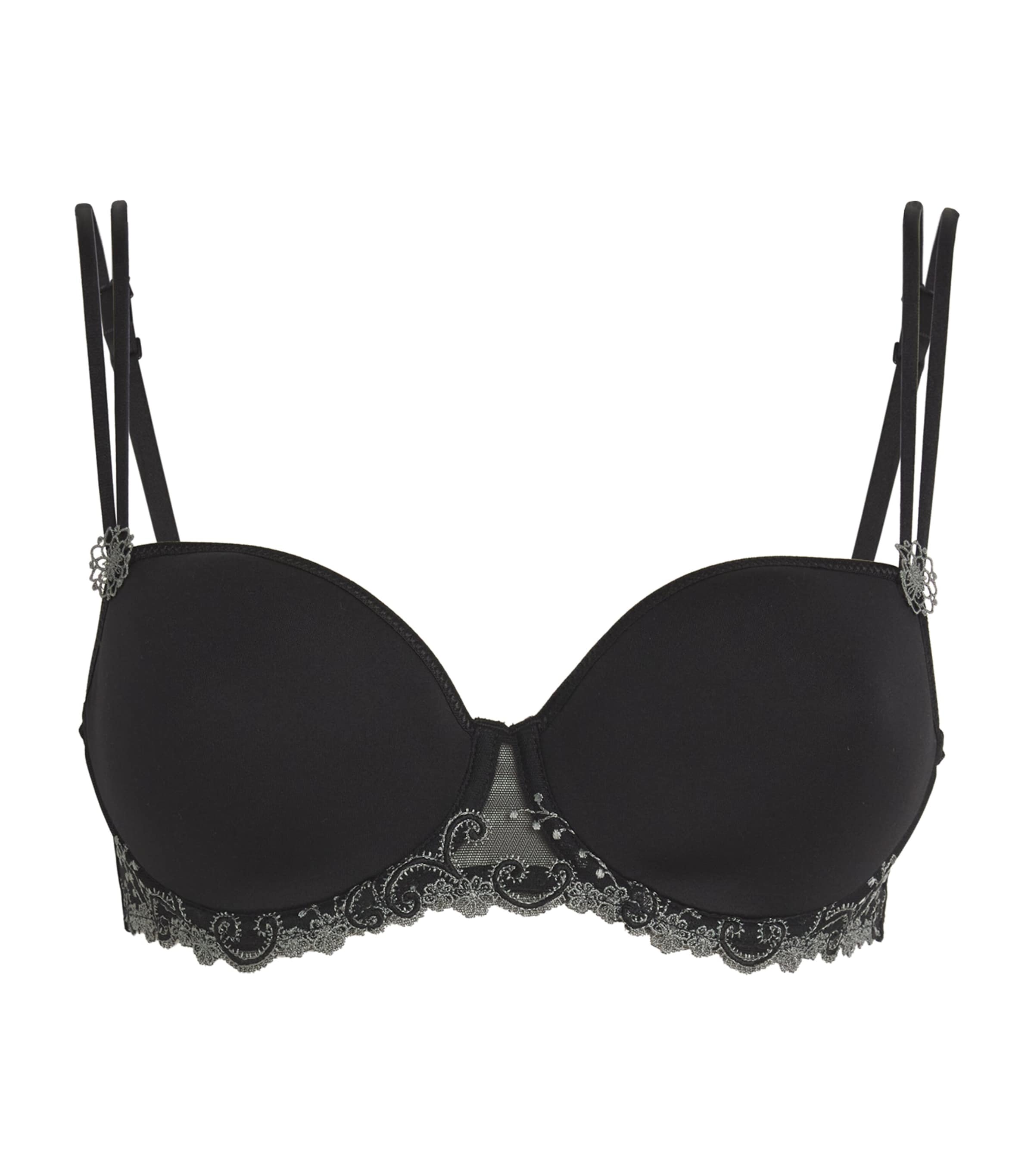 Simone Perele Spacer Lace-trim Délice Bra In Navy