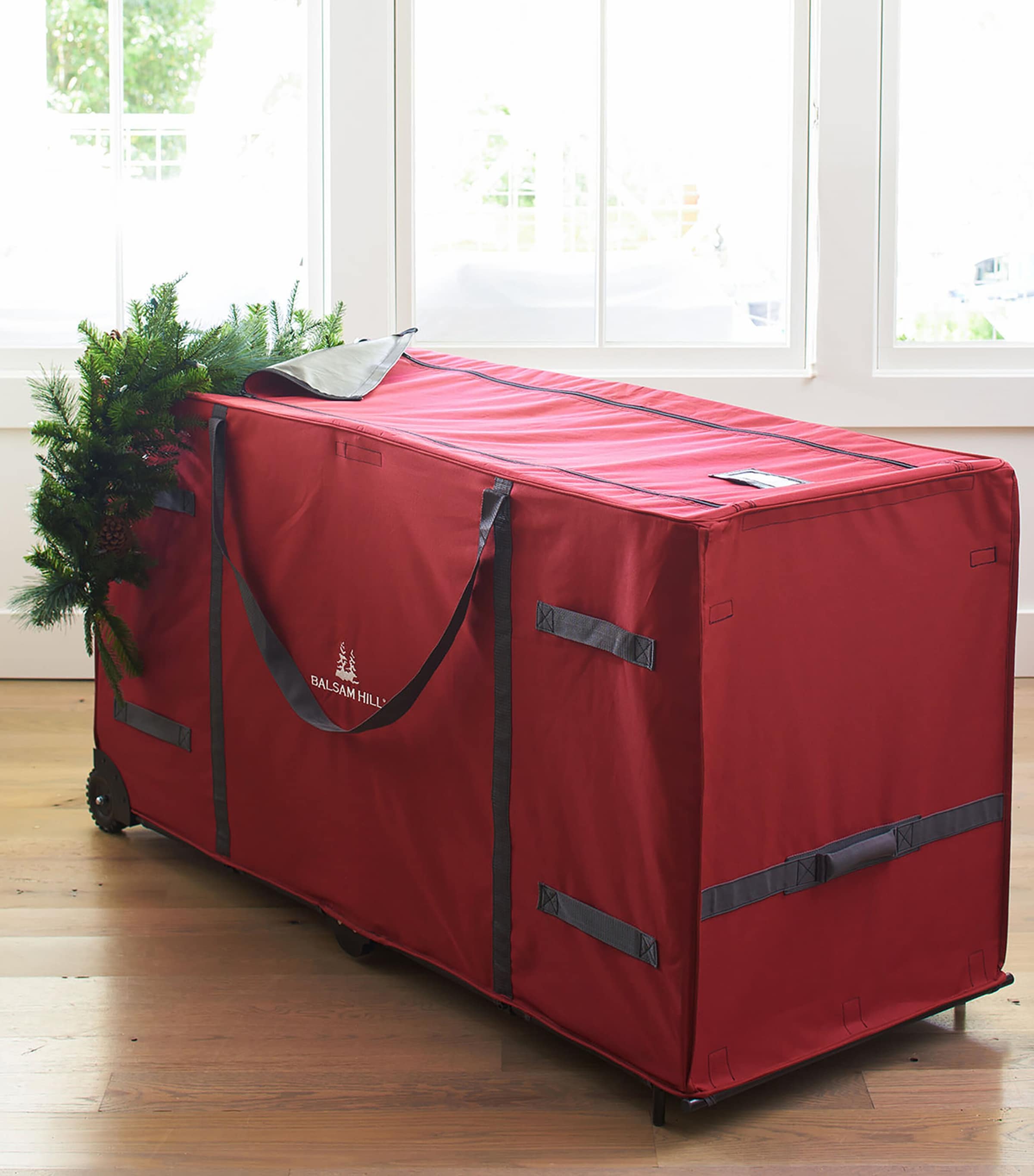 Multi-Purpose Christmas Tree Rolling Storage Bag RED Image 2