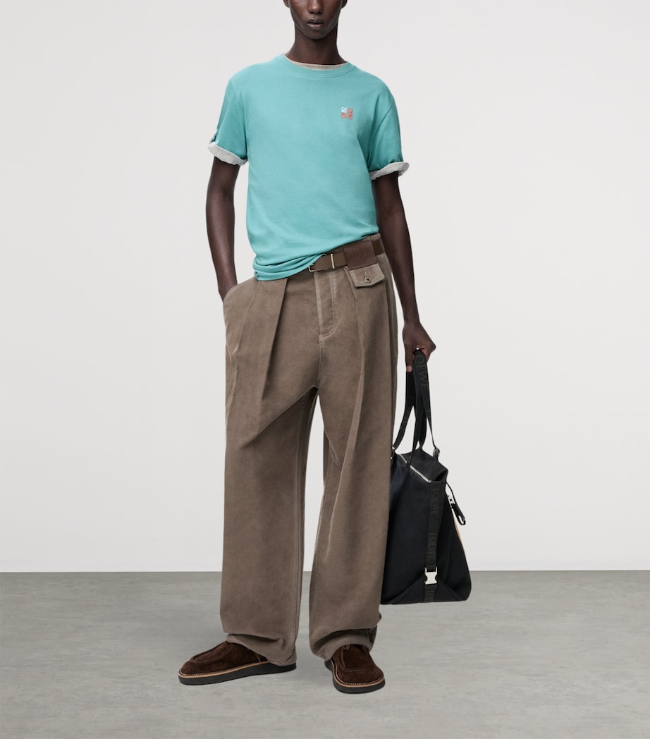 Cotton Anagram T-Shirt LIGHT BLUE Image 2