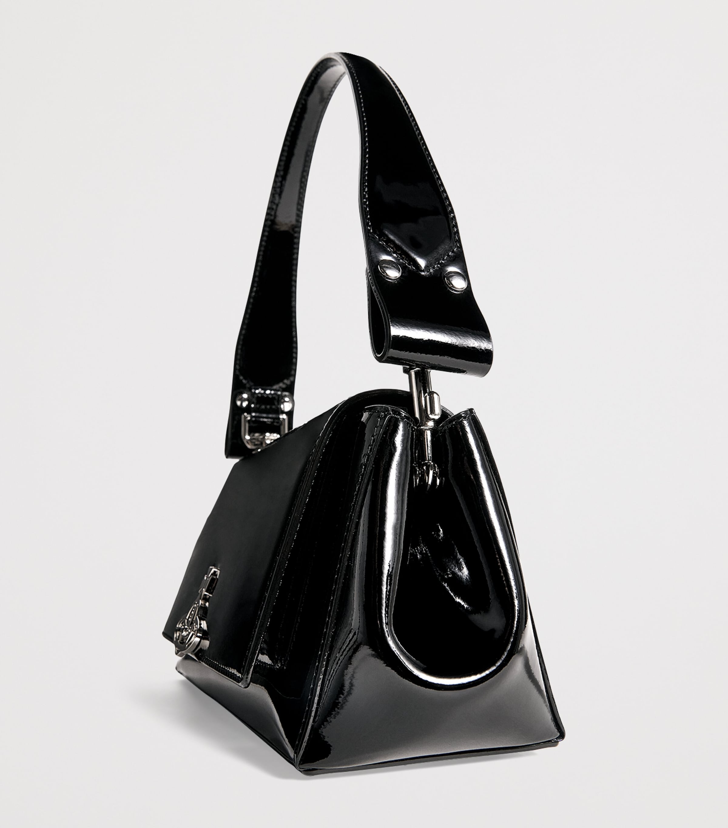 Vivienne Westwood Medium Patent Leather Hazel Top-Handle Bag