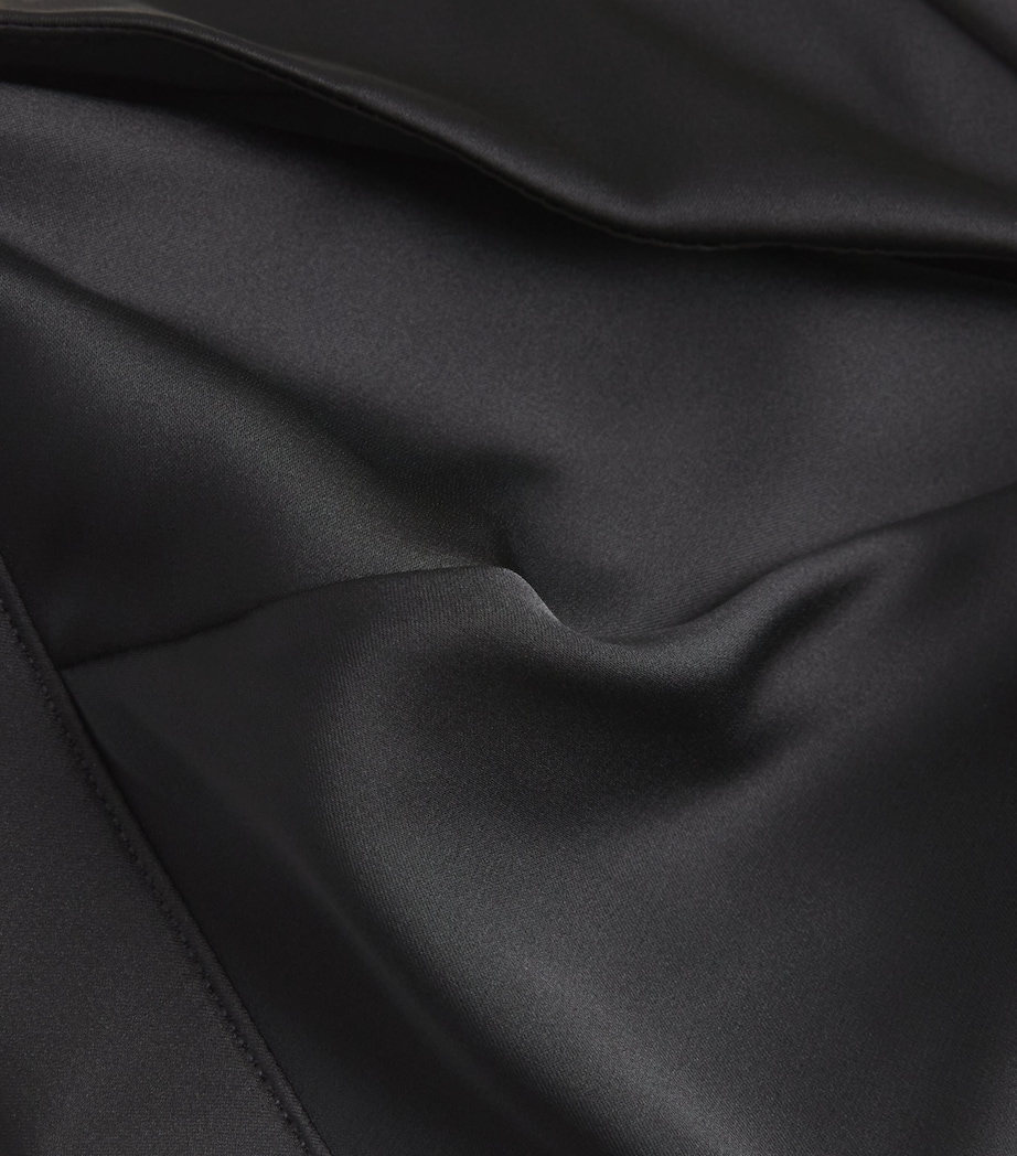 Satin Signature Triangle Bra BLACK Image 4