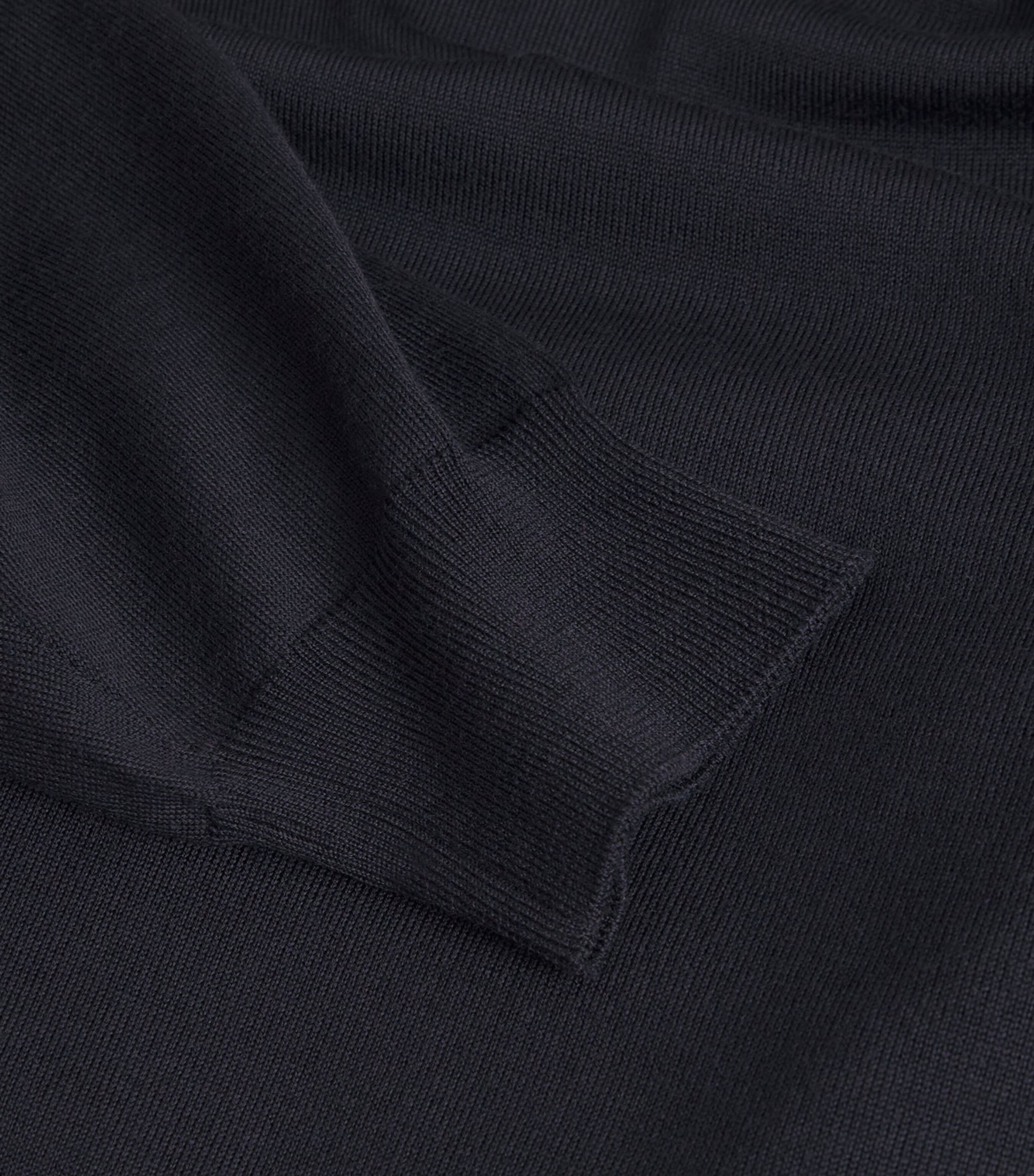 Virgin Wool Rollneck Sweater 850-NAVY Image 5