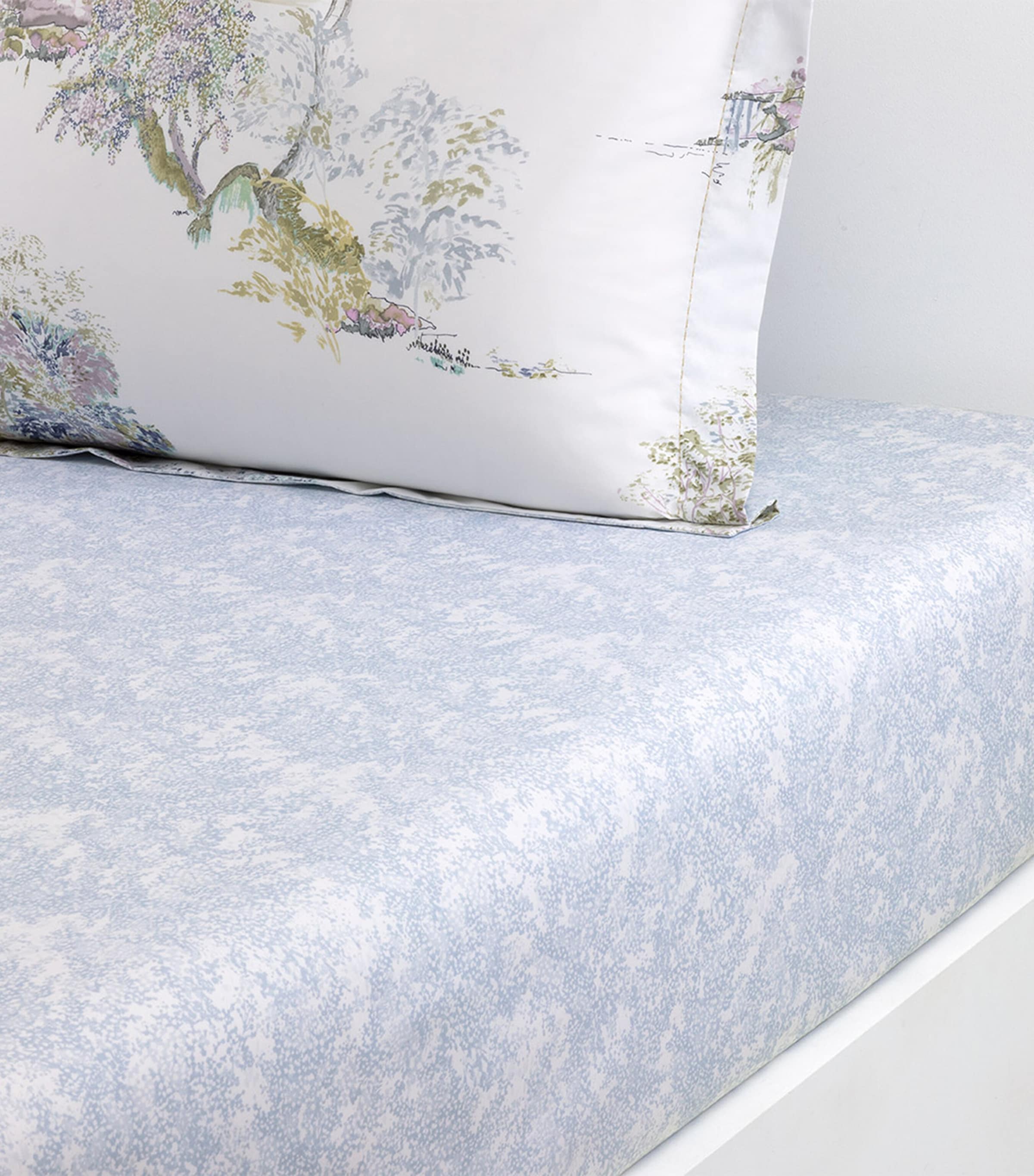 Yves Delorme Cotton Lande King Fitted Sheet (150cm x 200cm) Image 2