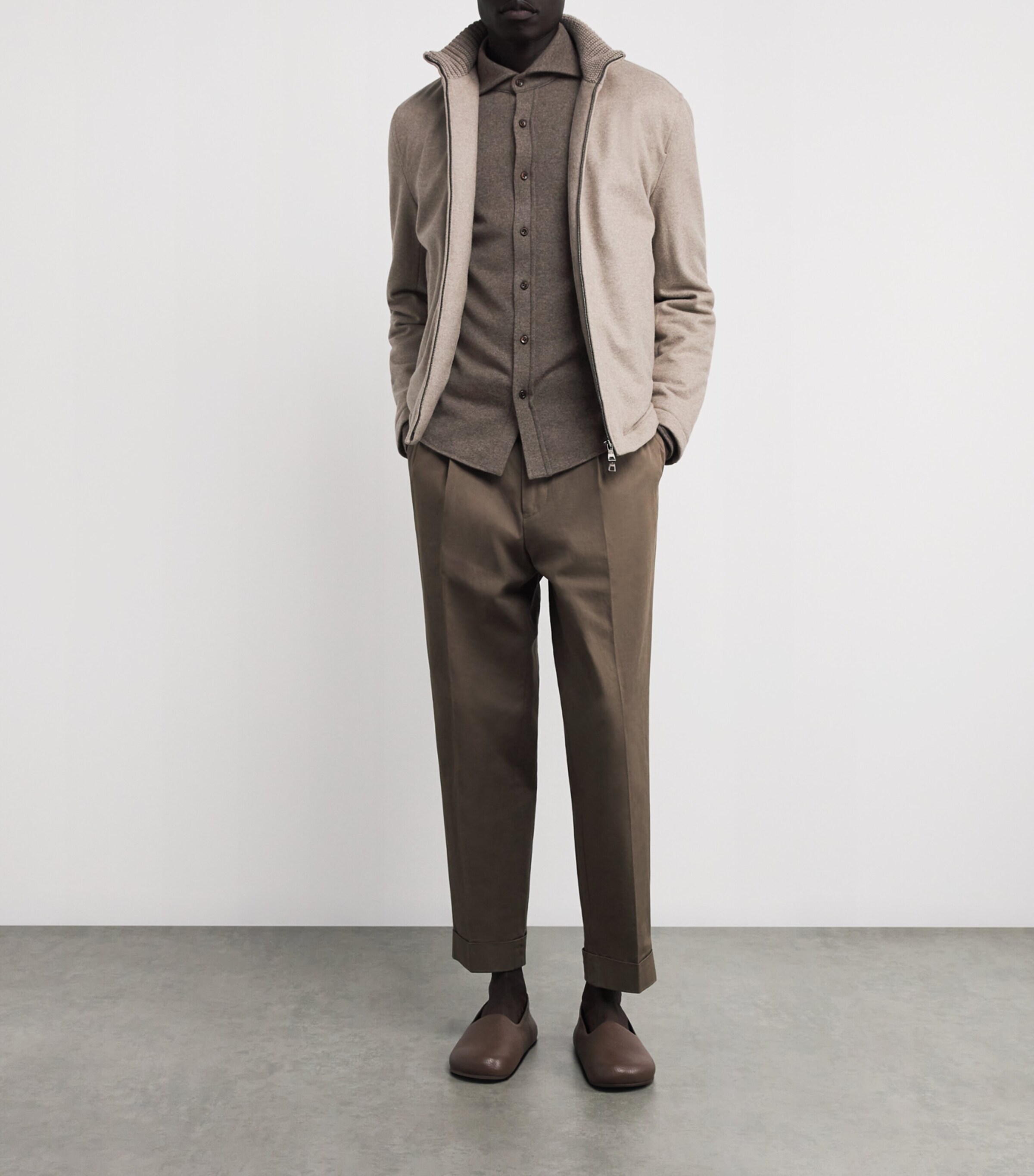 Fioroni Cashmere Mens Cashmere Overshirt Peruvianot.unita Image 2