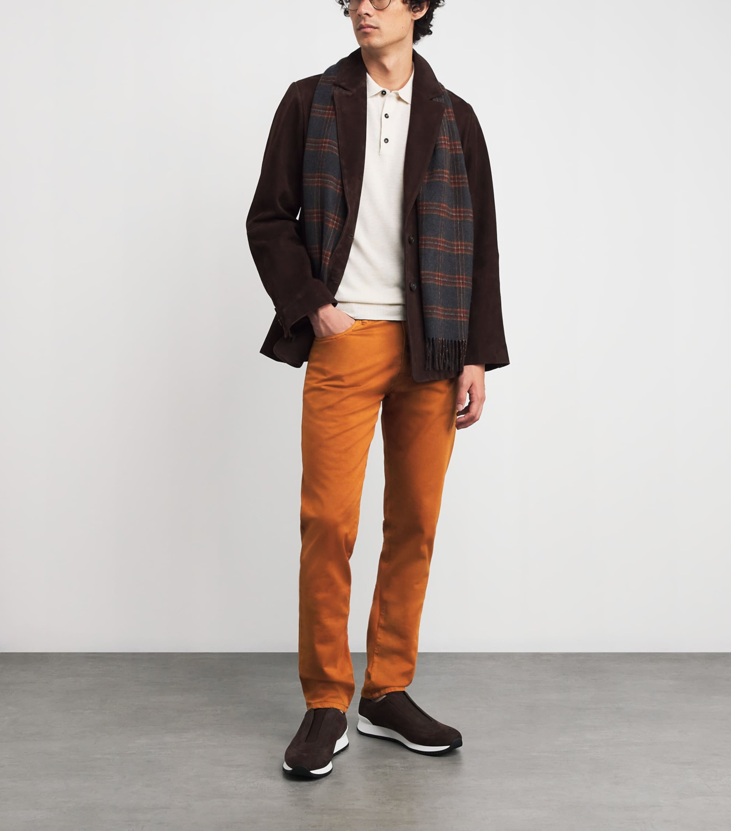 Stretch Cotton-Cashmere Slim Jeans 240 Image 2