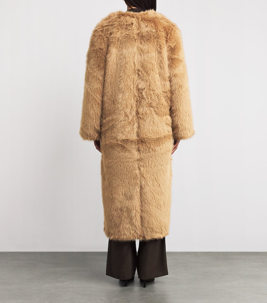 Faux Fur Haiza Coat CAMEL Image 4