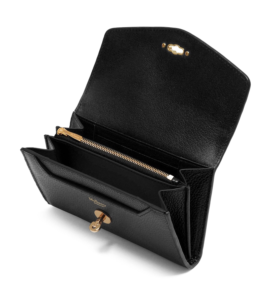 Medium Leather Darley Wallet BLACK Image 3