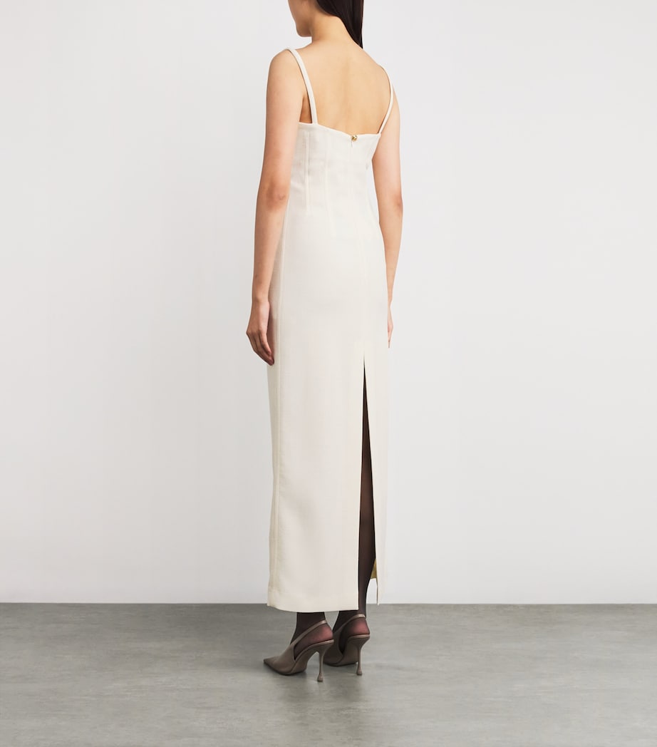 Virgin Wool Resolute Midi Dress W006 SNOW Image 4