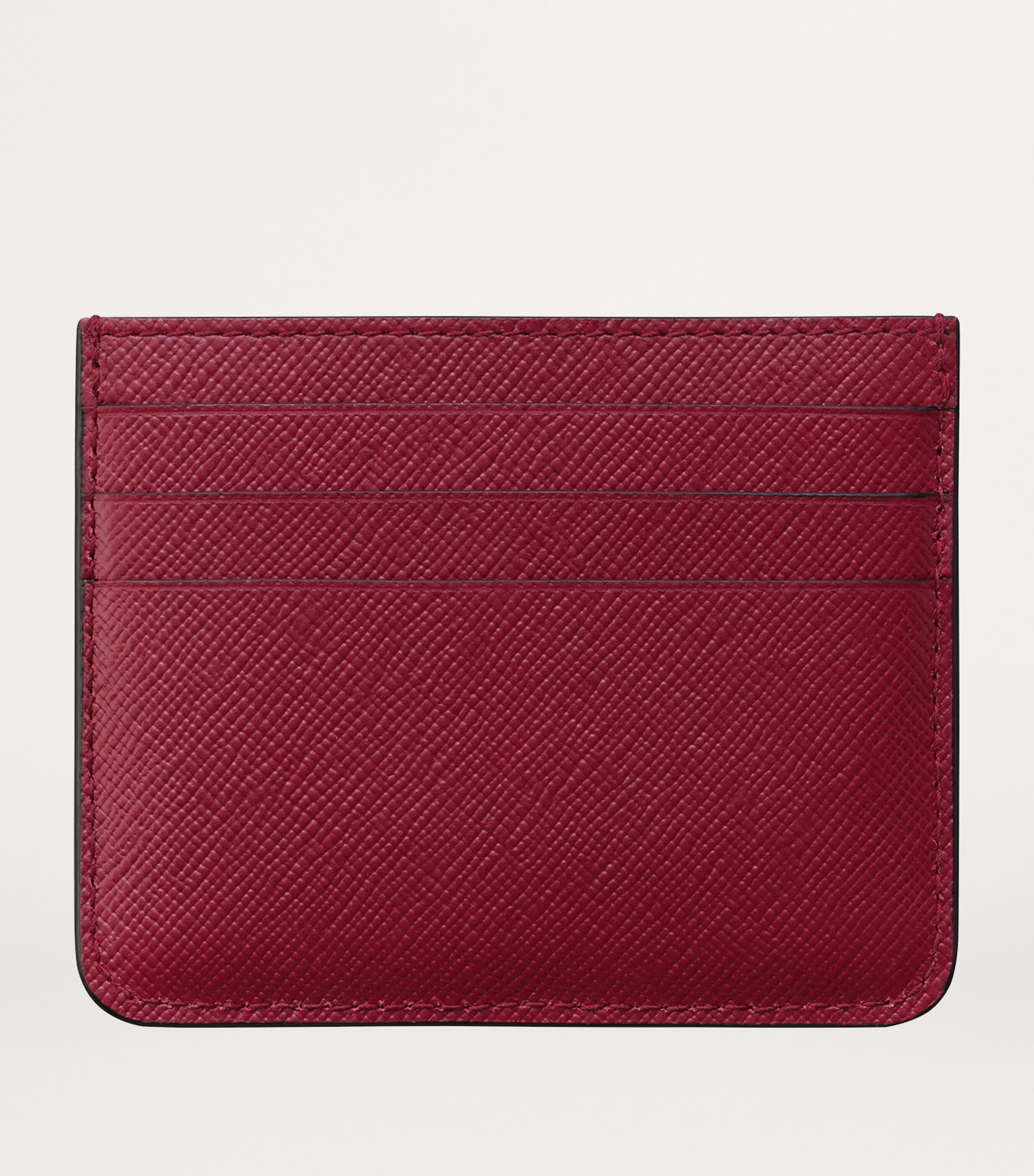 Leather C de Cartier Embroidered Card Holder RED Image 2