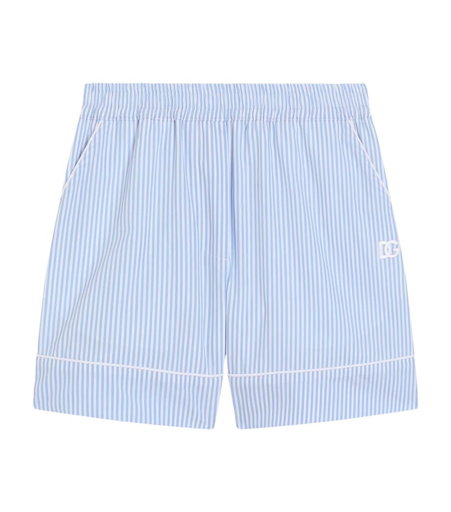 Dolce&Gabbana Kids Cotton Stripe Shorts (8-12+ Years) Combined Colou Image 1