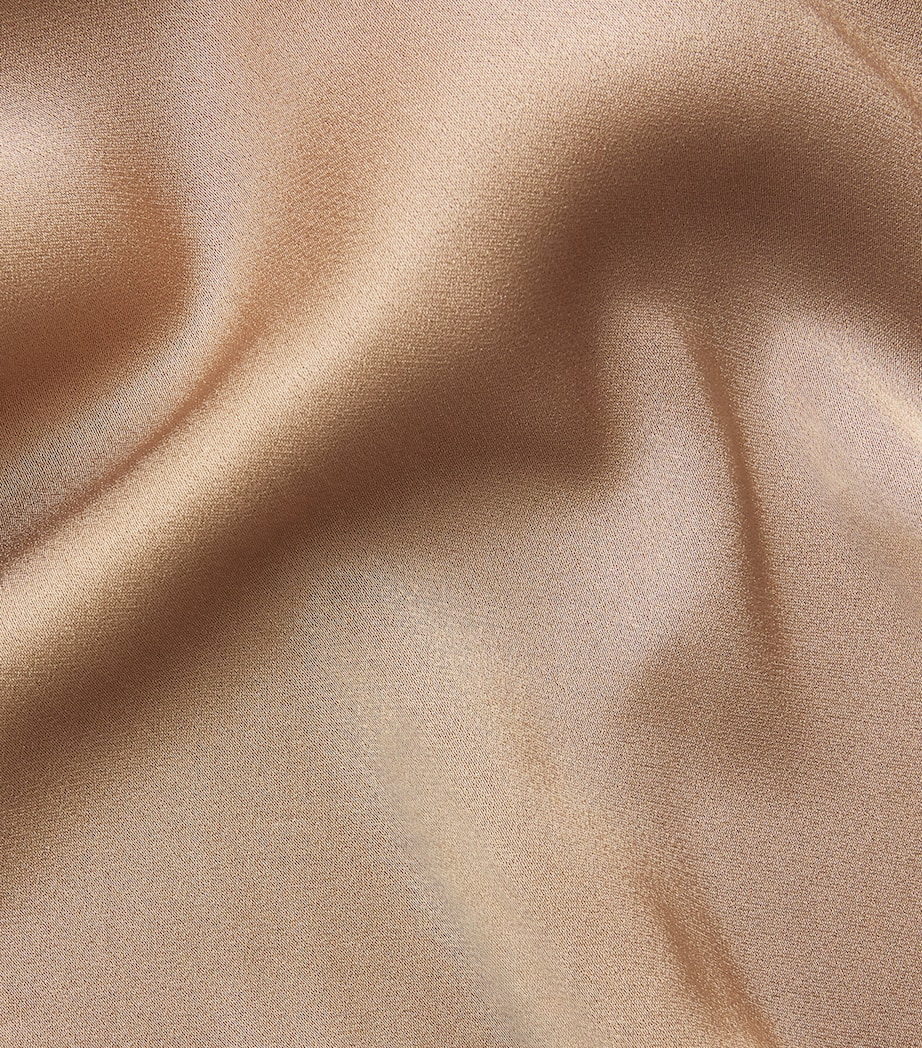 Simkhai Womens Satin Sadie Midi Dress Ochre Image 6