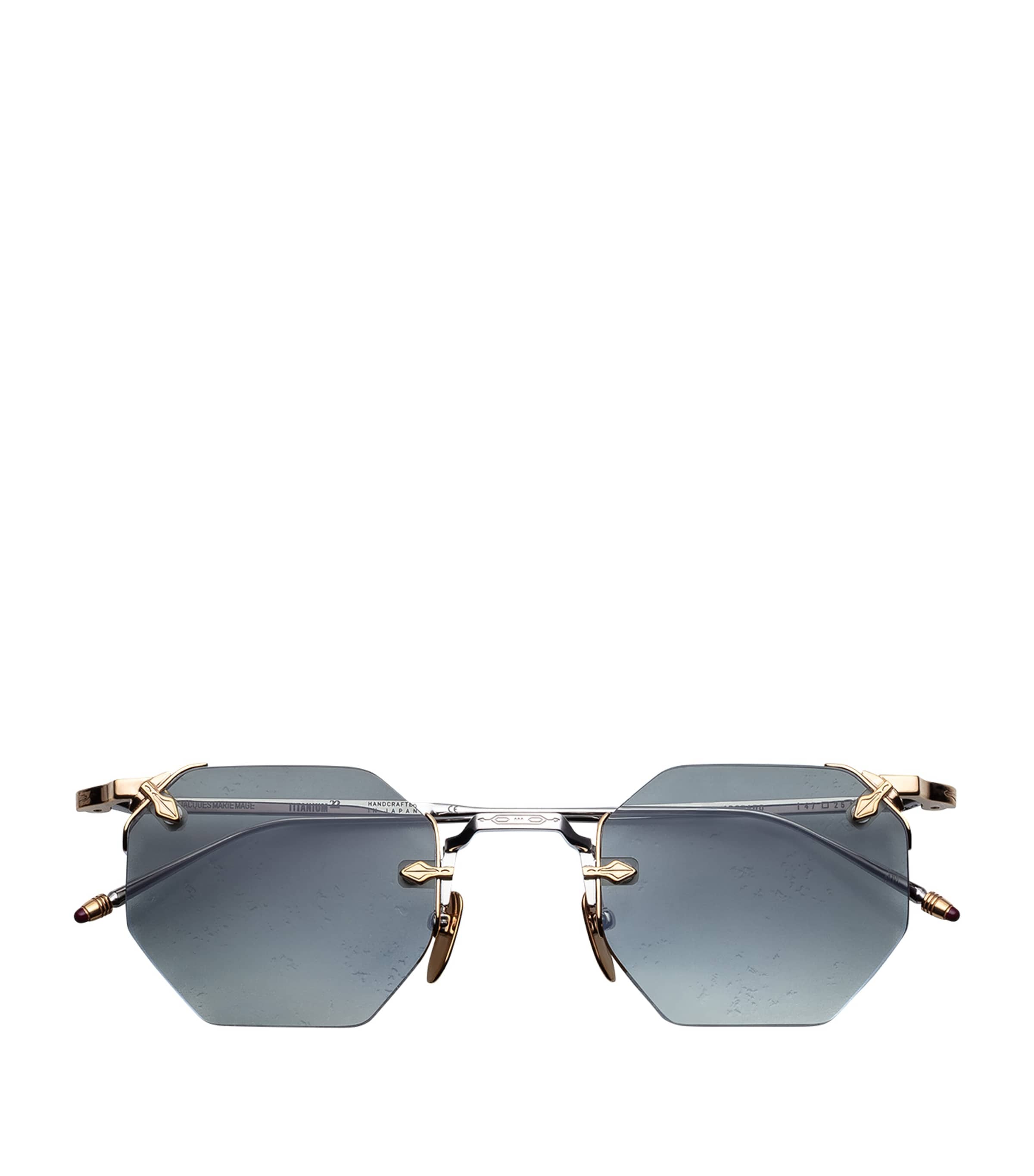 Jacques Marie Mage Metal El-dorado Sunglasses In Gray