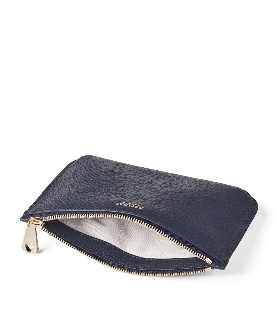 Medium Leather Ella Pouch NAVY Image 4
