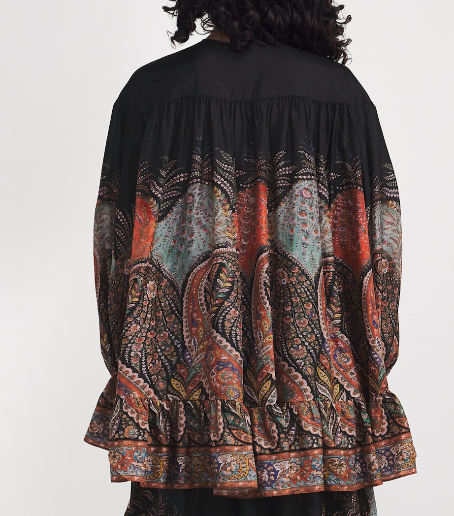 Silk Rhiannon Blouse BLKP BLACK PAISLEY Image 4